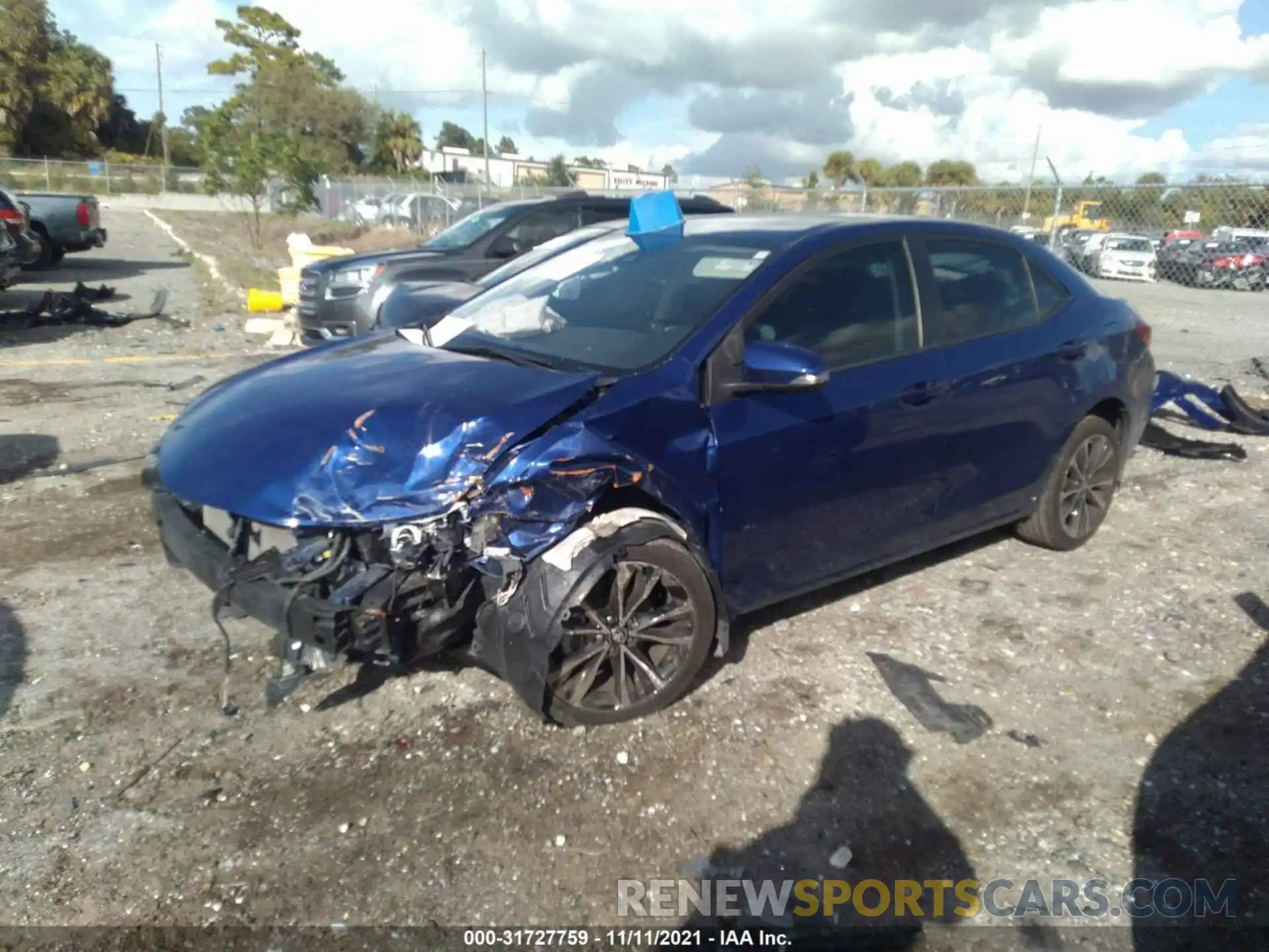 2 Photograph of a damaged car 2T1BURHE6KC217014 TOYOTA COROLLA 2019