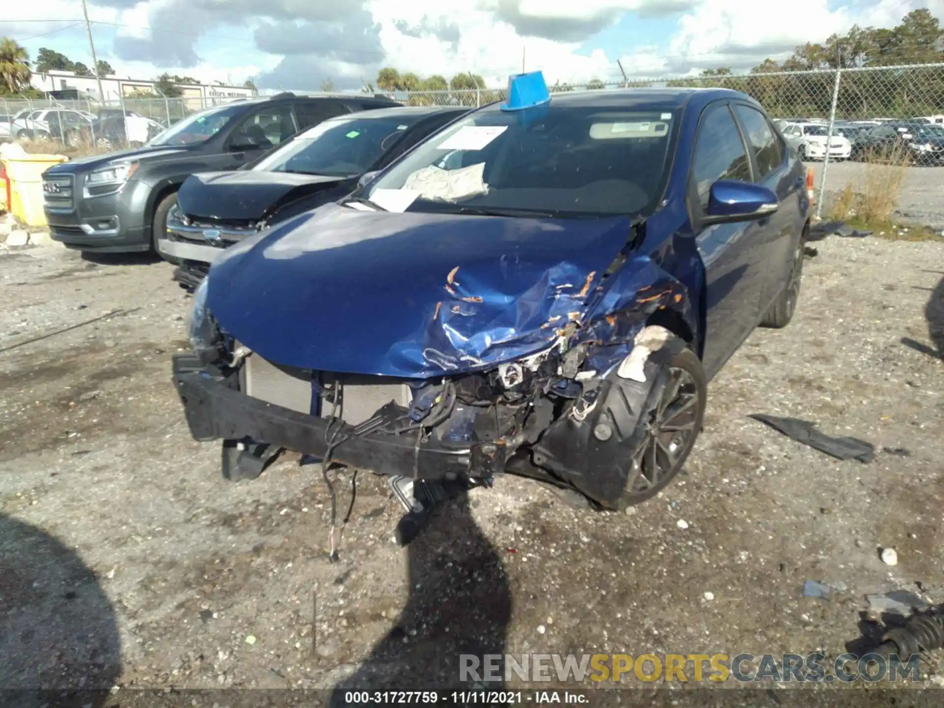 6 Photograph of a damaged car 2T1BURHE6KC217014 TOYOTA COROLLA 2019