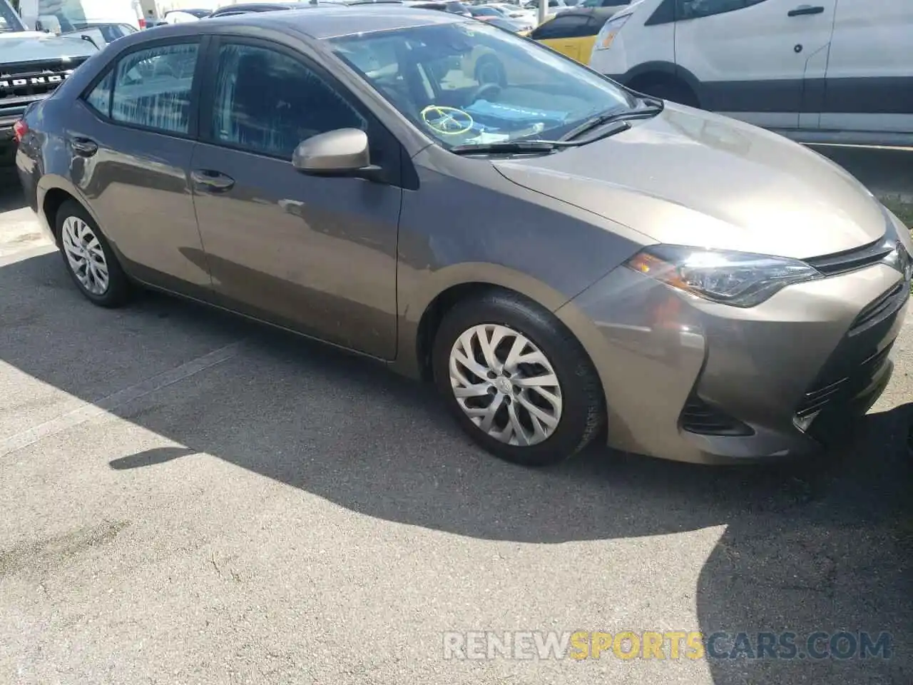 1 Photograph of a damaged car 2T1BURHE6KC217028 TOYOTA COROLLA 2019