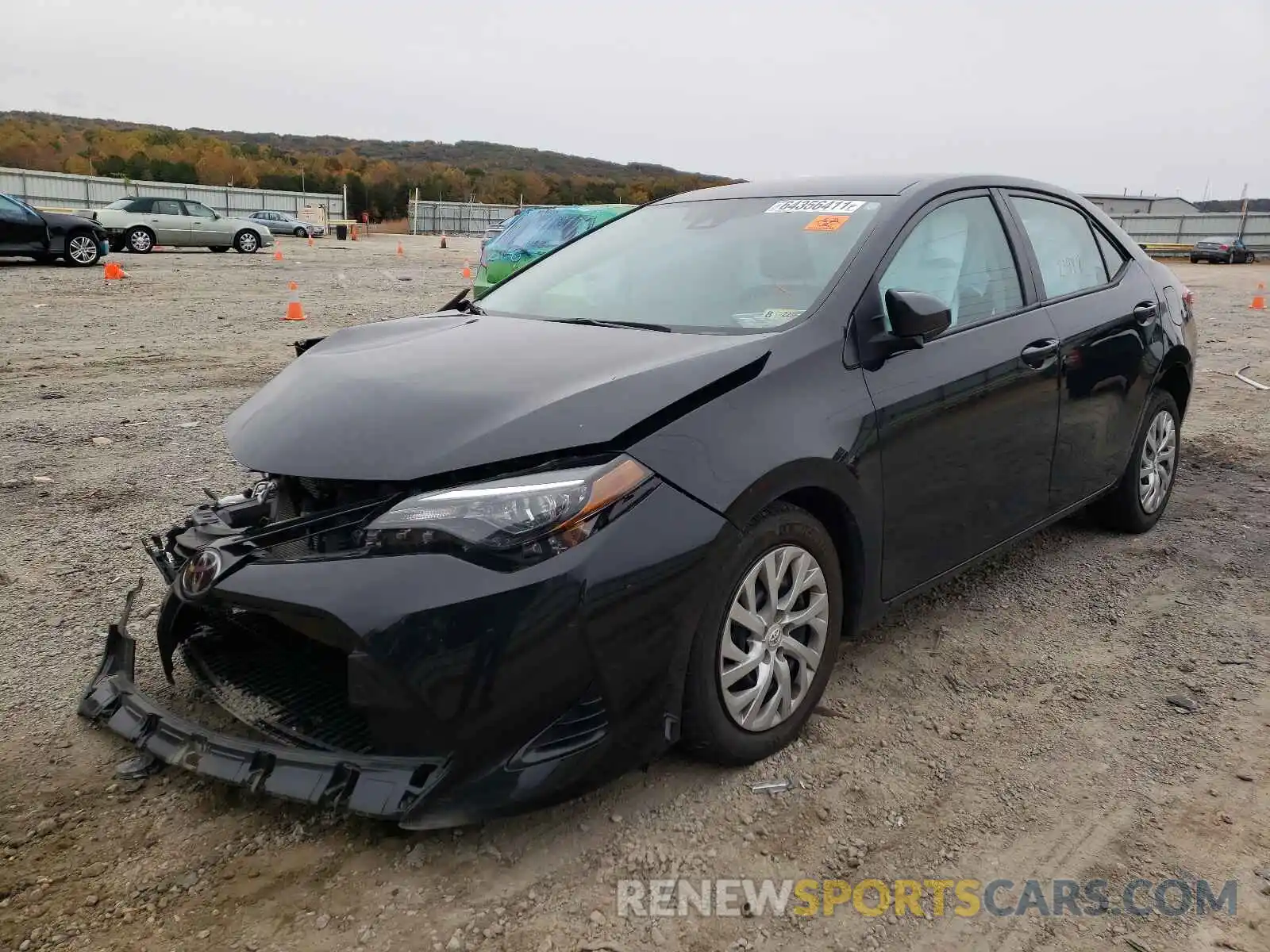 2 Photograph of a damaged car 2T1BURHE6KC217336 TOYOTA COROLLA 2019