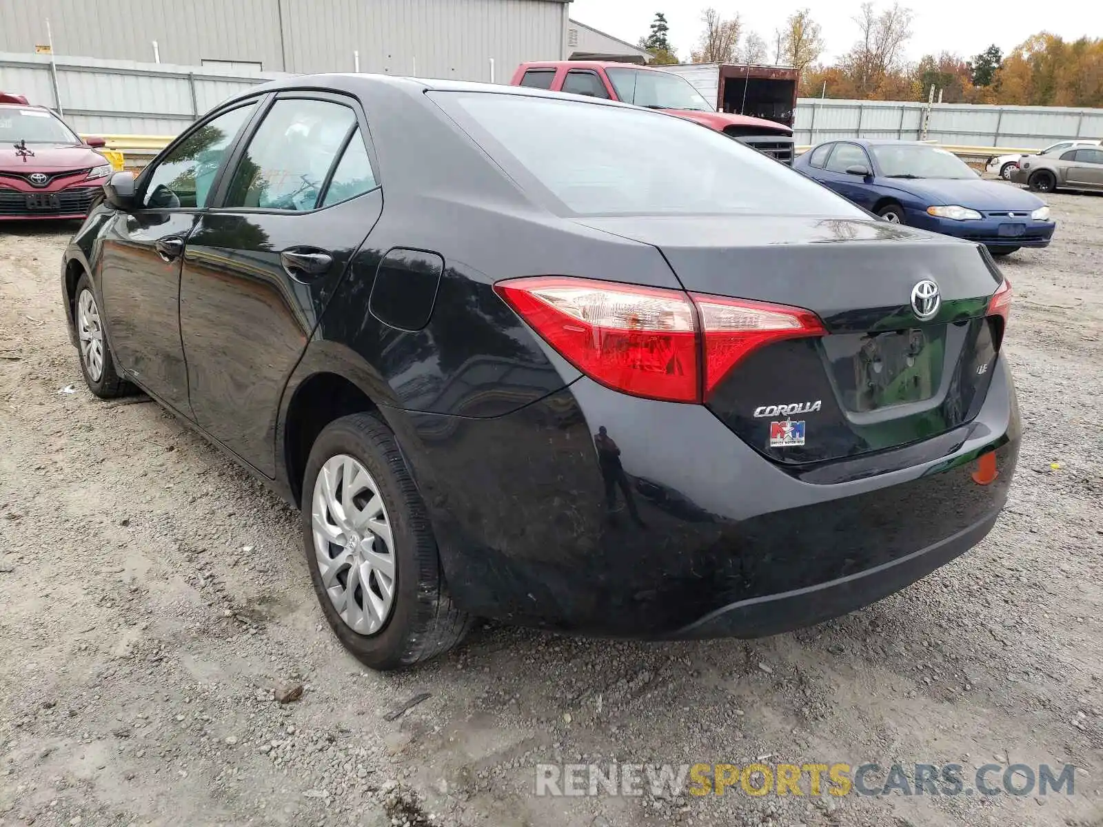 3 Photograph of a damaged car 2T1BURHE6KC217336 TOYOTA COROLLA 2019