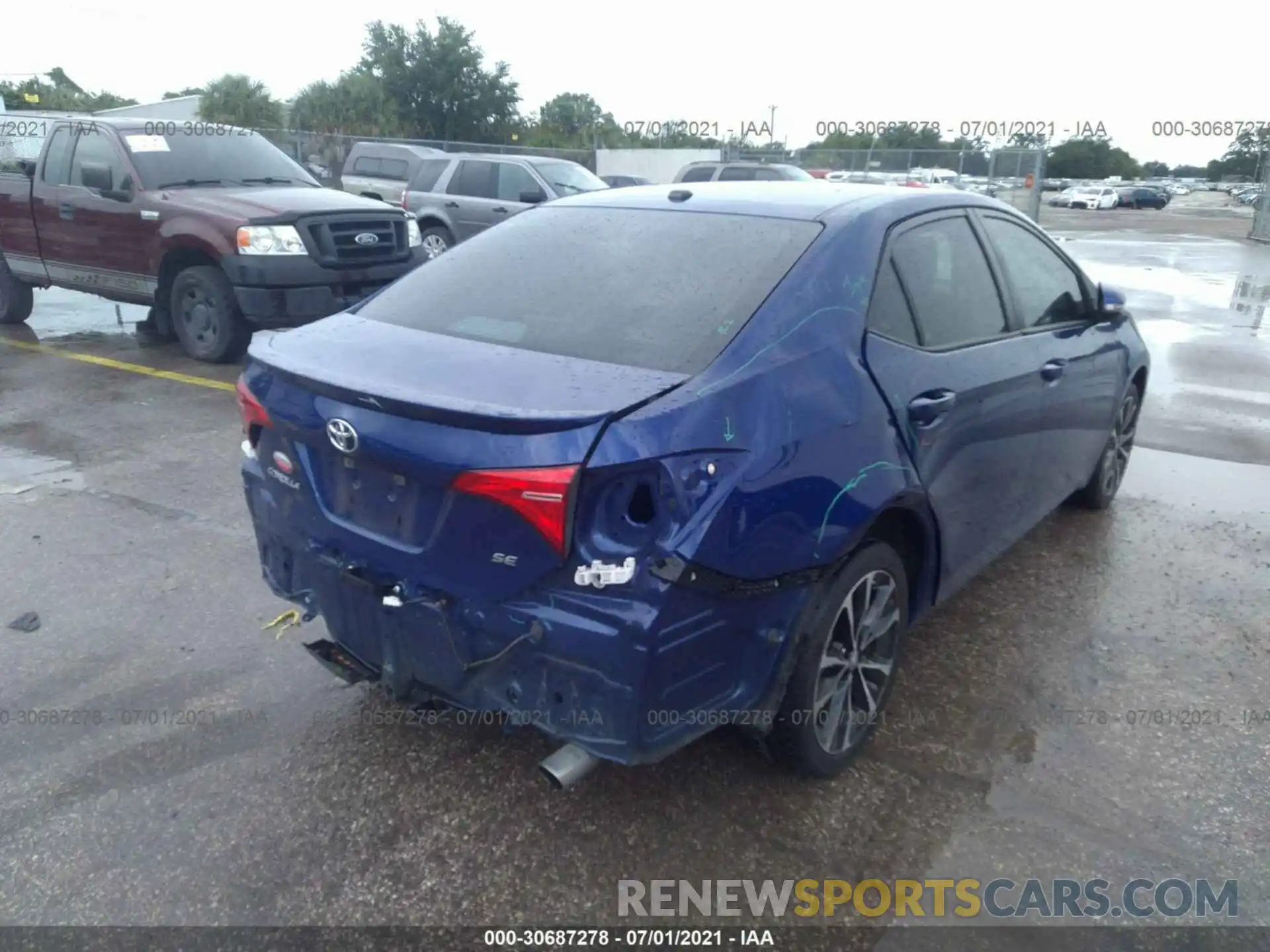 6 Photograph of a damaged car 2T1BURHE6KC217790 TOYOTA COROLLA 2019