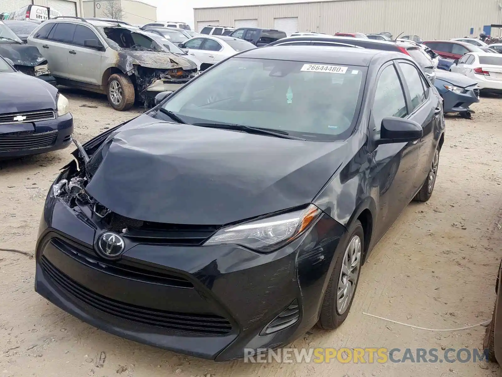 2 Photograph of a damaged car 2T1BURHE6KC217823 TOYOTA COROLLA 2019