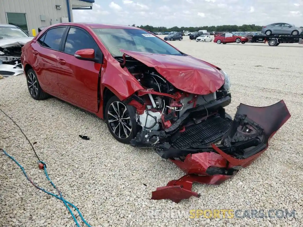 1 Photograph of a damaged car 2T1BURHE6KC219006 TOYOTA COROLLA 2019