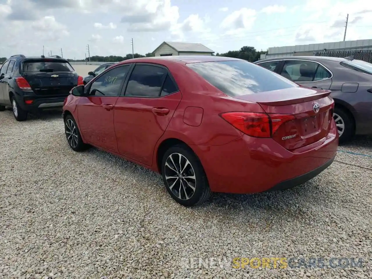 3 Photograph of a damaged car 2T1BURHE6KC219006 TOYOTA COROLLA 2019