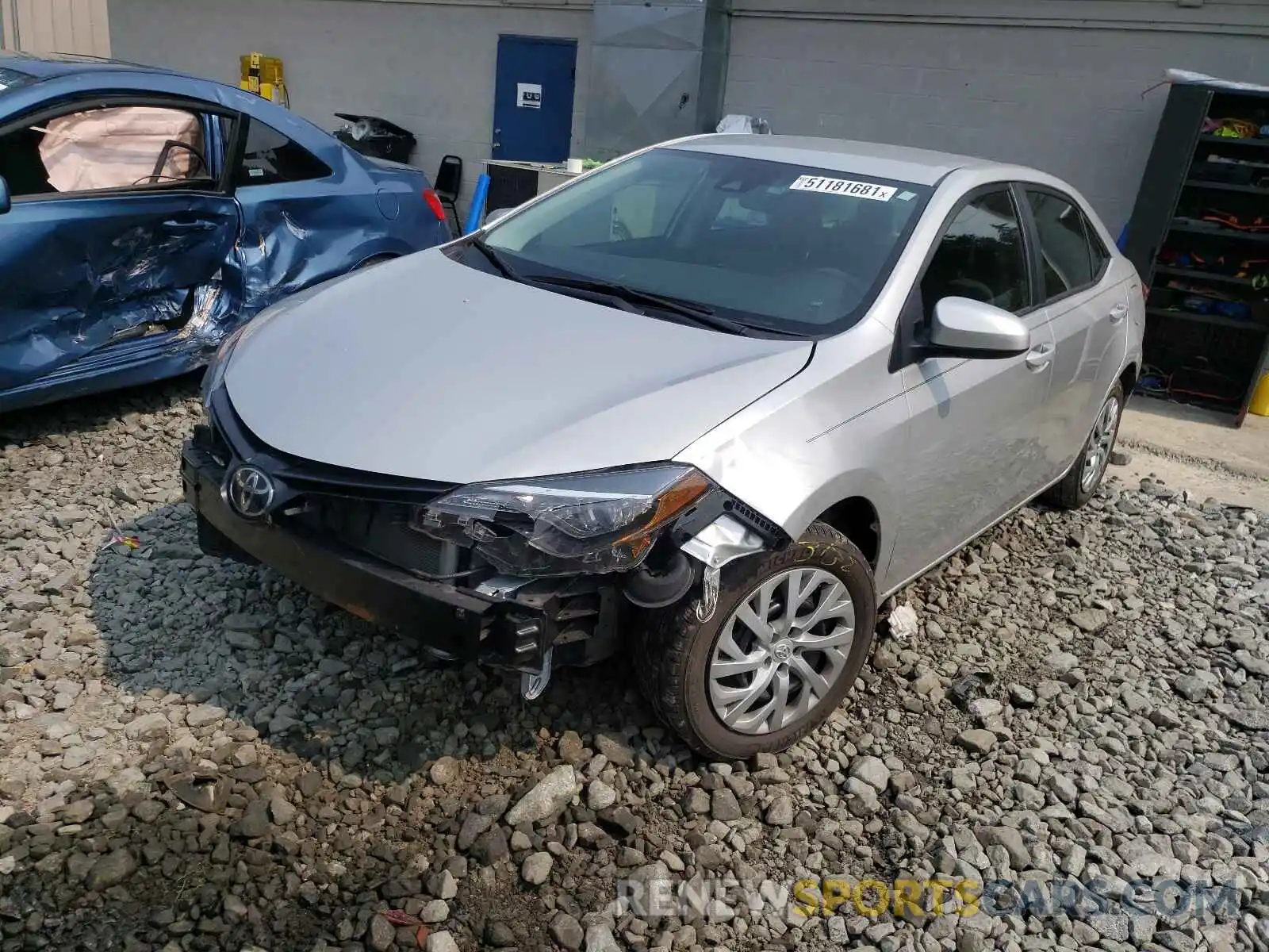 2 Photograph of a damaged car 2T1BURHE6KC219796 TOYOTA COROLLA 2019