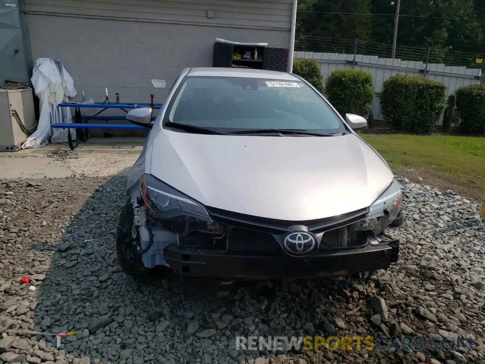 9 Photograph of a damaged car 2T1BURHE6KC219796 TOYOTA COROLLA 2019