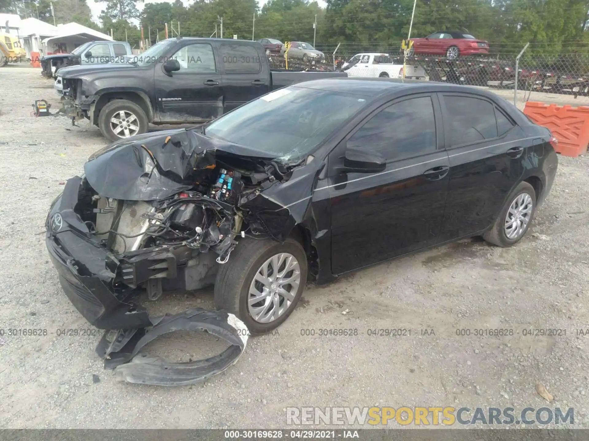 2 Photograph of a damaged car 2T1BURHE6KC219958 TOYOTA COROLLA 2019