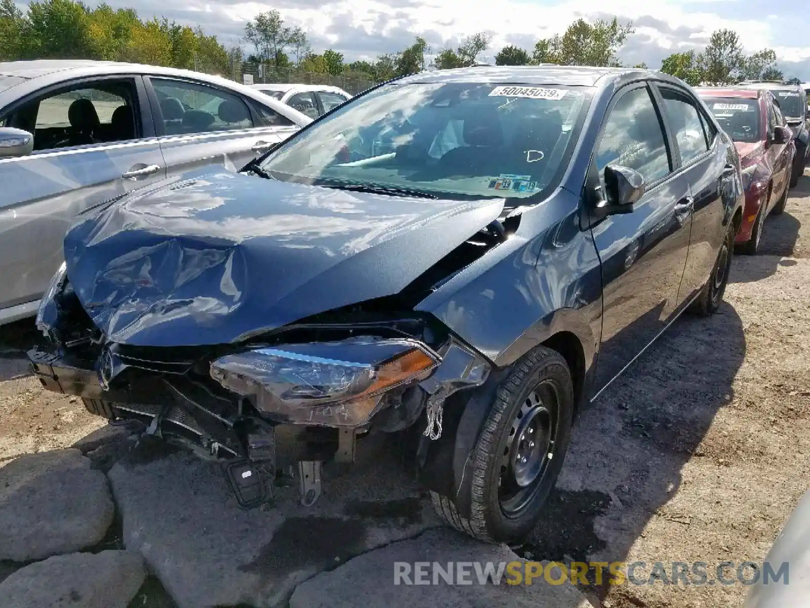2 Photograph of a damaged car 2T1BURHE6KC220348 TOYOTA COROLLA 2019