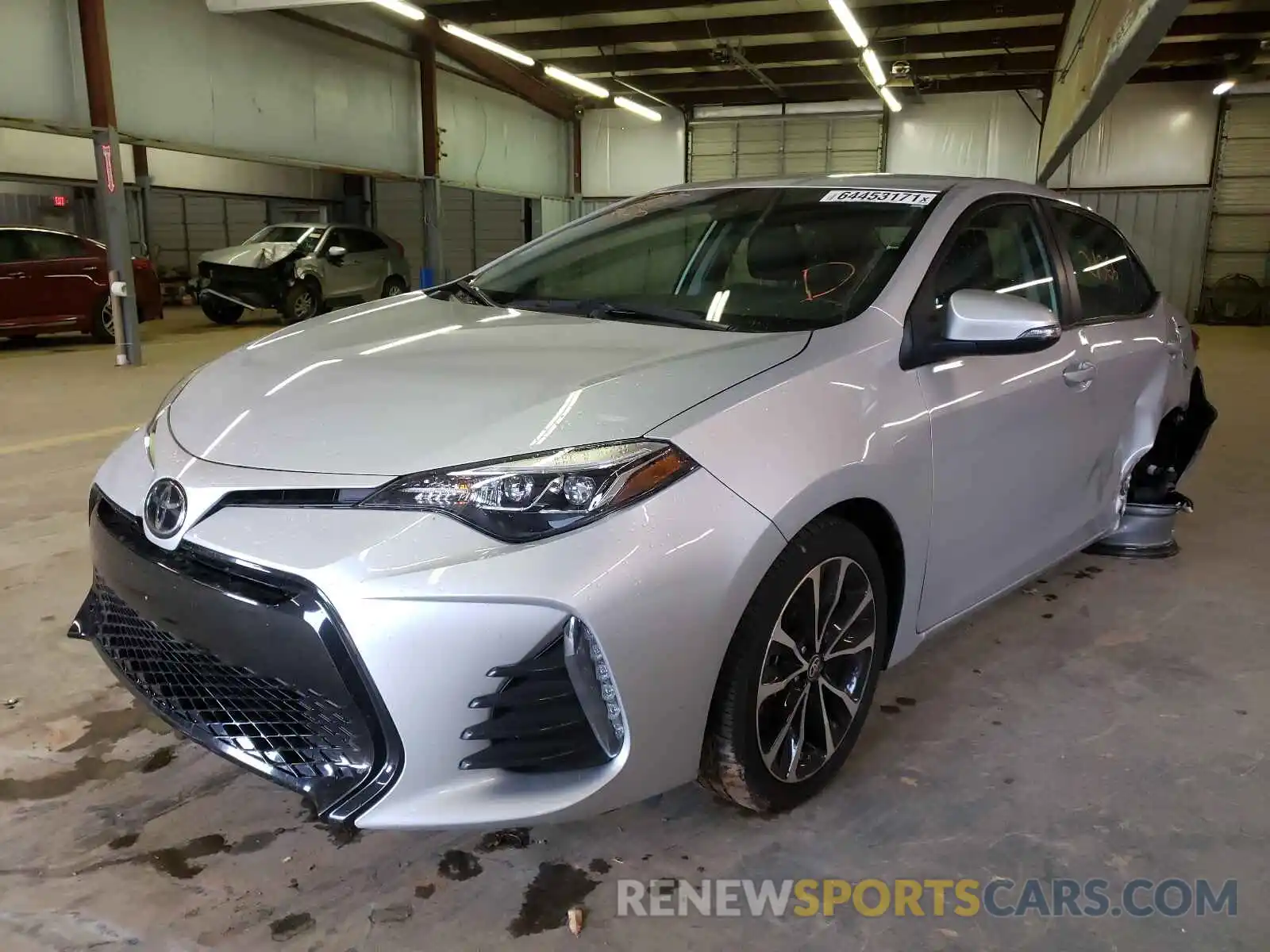 2 Photograph of a damaged car 2T1BURHE6KC221385 TOYOTA COROLLA 2019