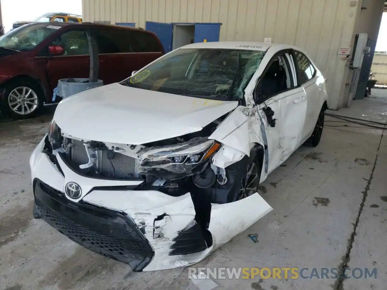 2 Photograph of a damaged car 2T1BURHE6KC221855 TOYOTA COROLLA 2019