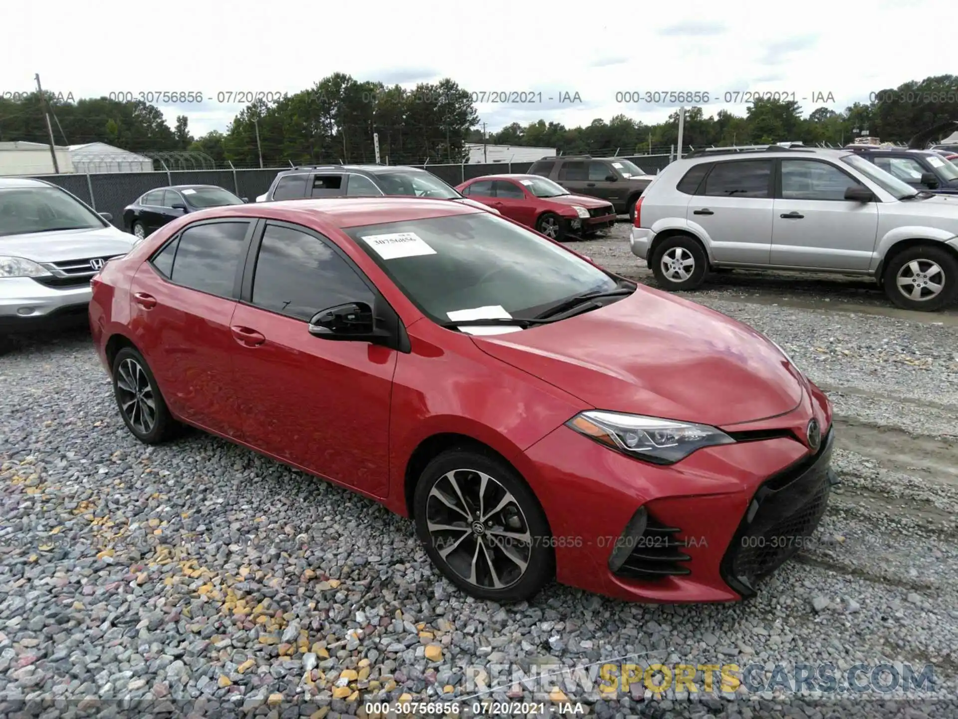 1 Photograph of a damaged car 2T1BURHE6KC222147 TOYOTA COROLLA 2019