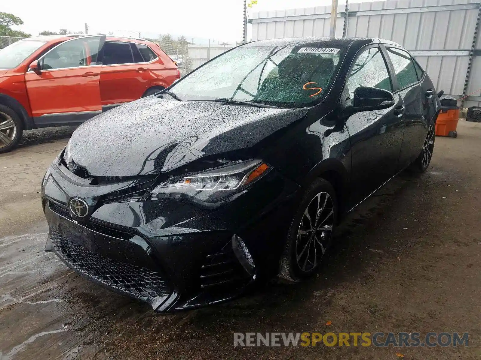 2 Photograph of a damaged car 2T1BURHE6KC222262 TOYOTA COROLLA 2019