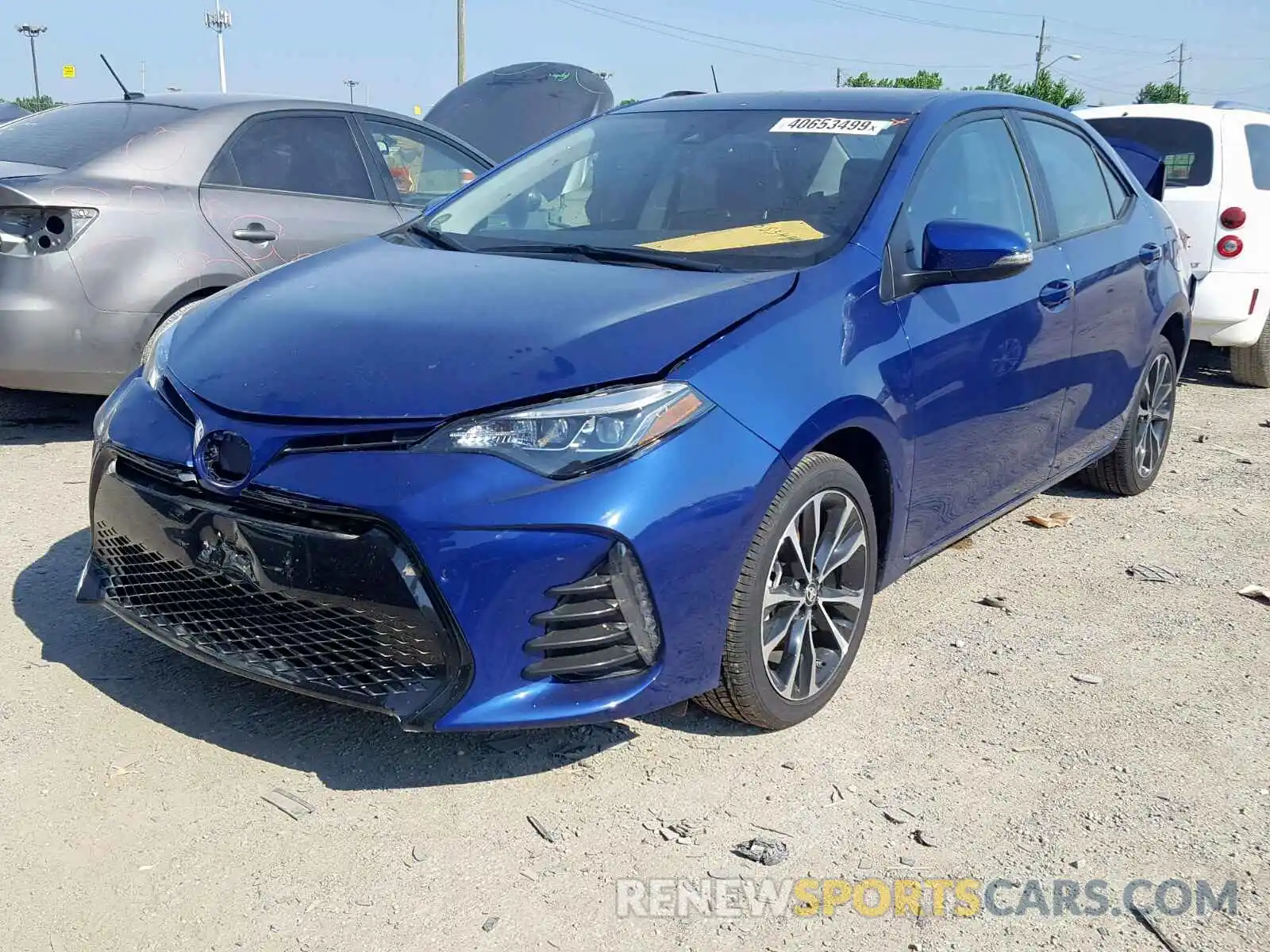 2 Photograph of a damaged car 2T1BURHE6KC222357 TOYOTA COROLLA 2019