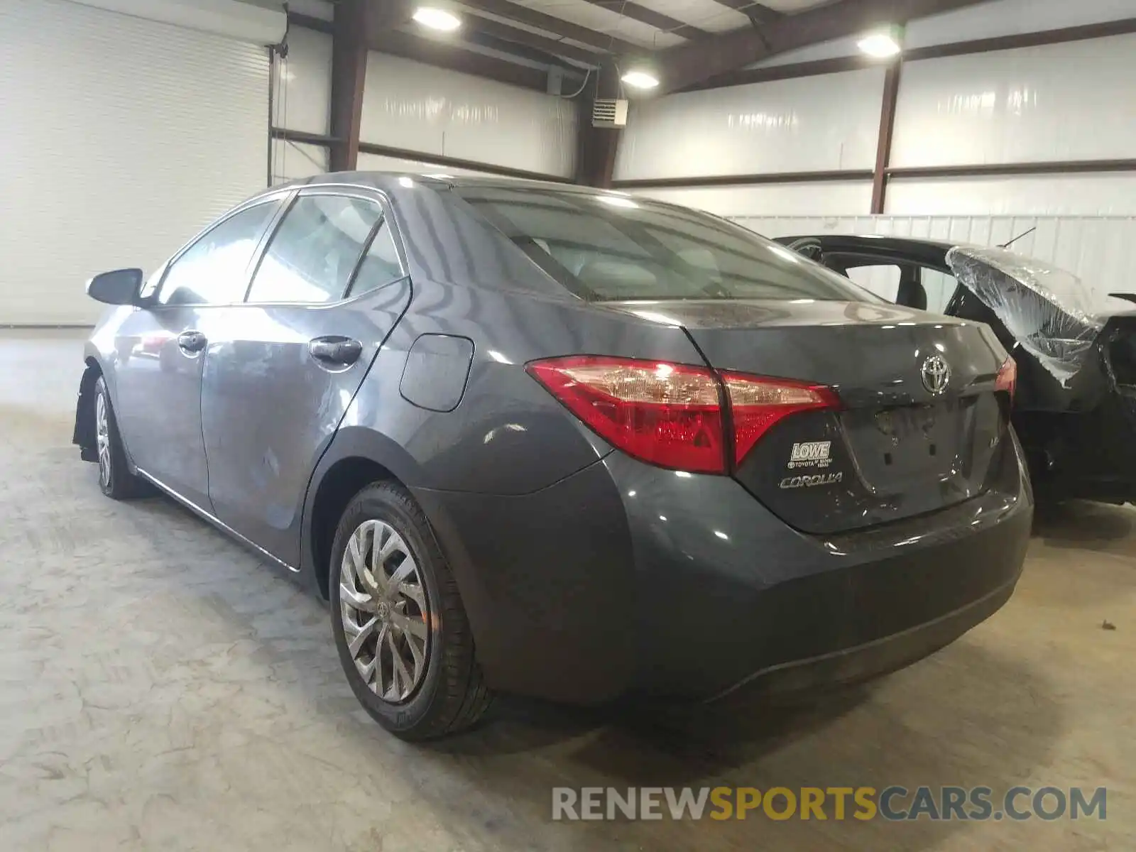 3 Photograph of a damaged car 2T1BURHE6KC222827 TOYOTA COROLLA 2019