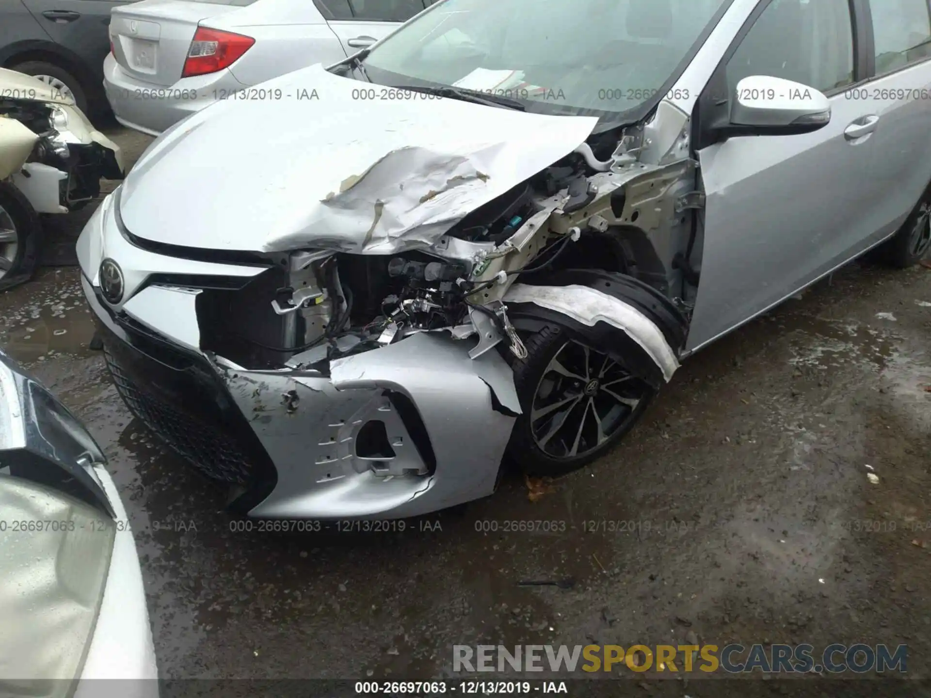 6 Photograph of a damaged car 2T1BURHE6KC222844 TOYOTA COROLLA 2019