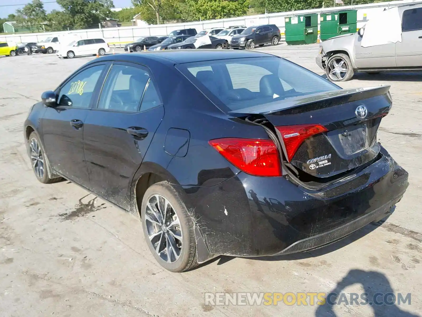 3 Photograph of a damaged car 2T1BURHE6KC222908 TOYOTA COROLLA 2019