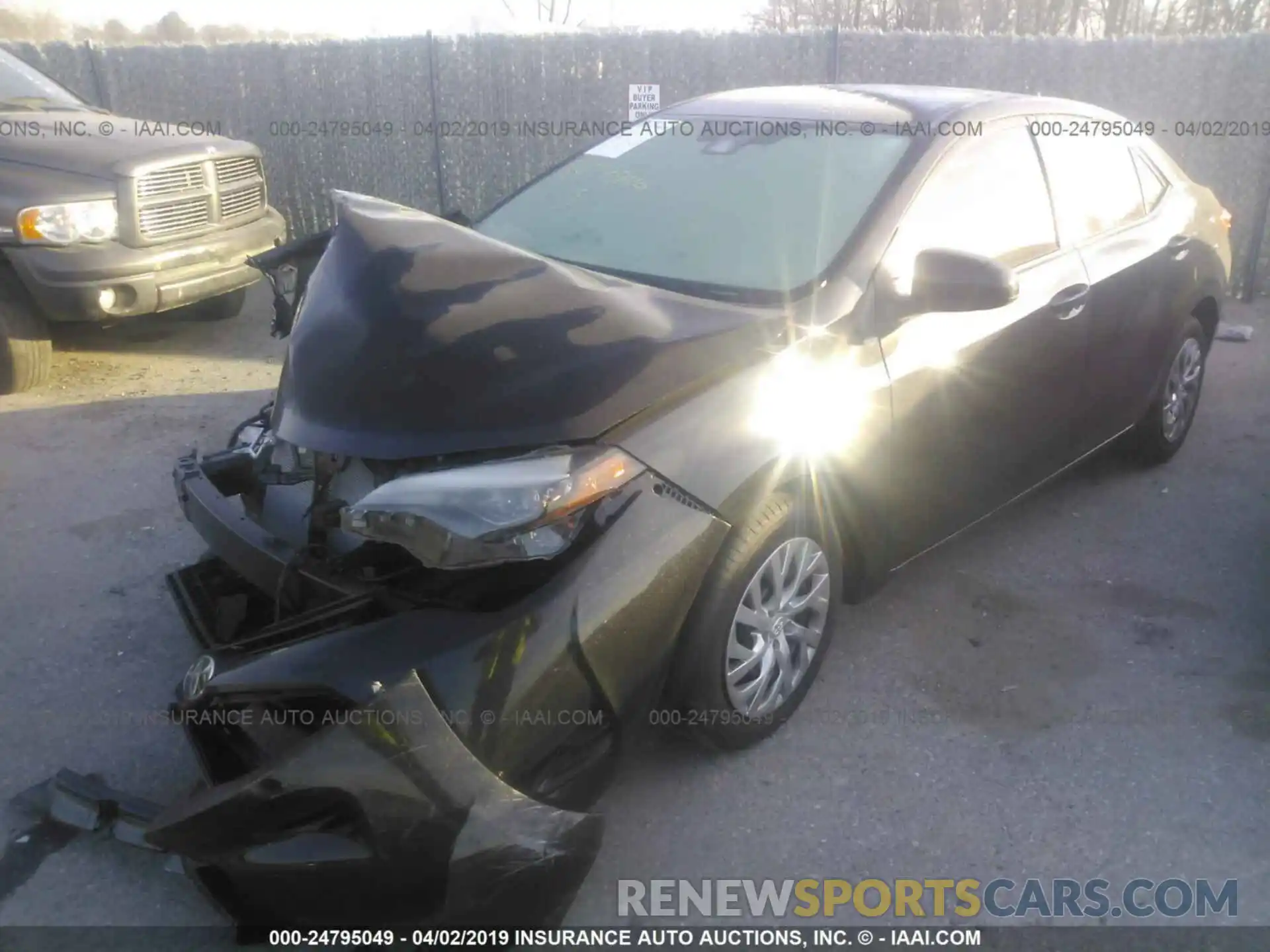 2 Photograph of a damaged car 2T1BURHE6KC223346 TOYOTA COROLLA 2019