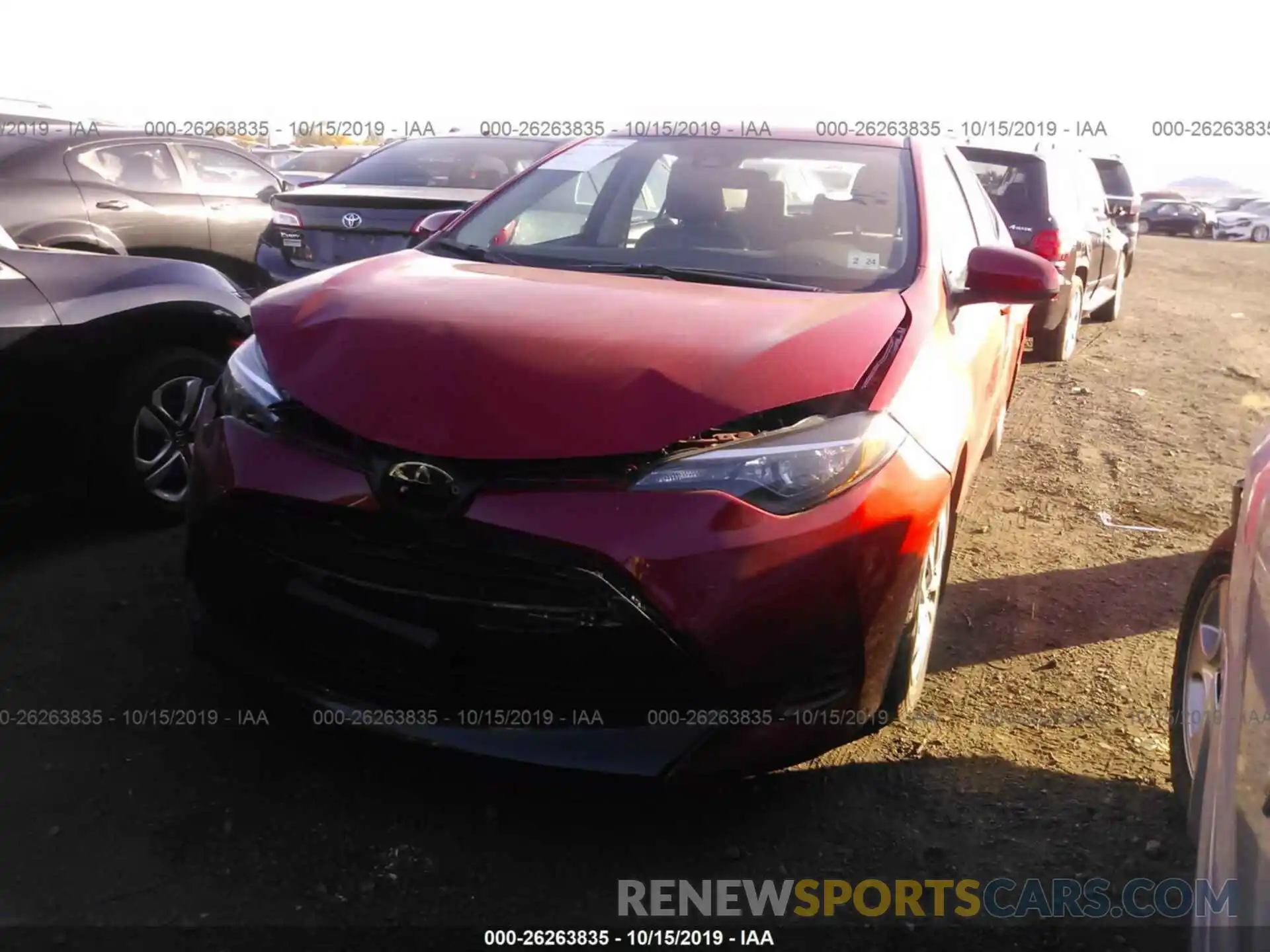 2 Photograph of a damaged car 2T1BURHE6KC223458 TOYOTA COROLLA 2019