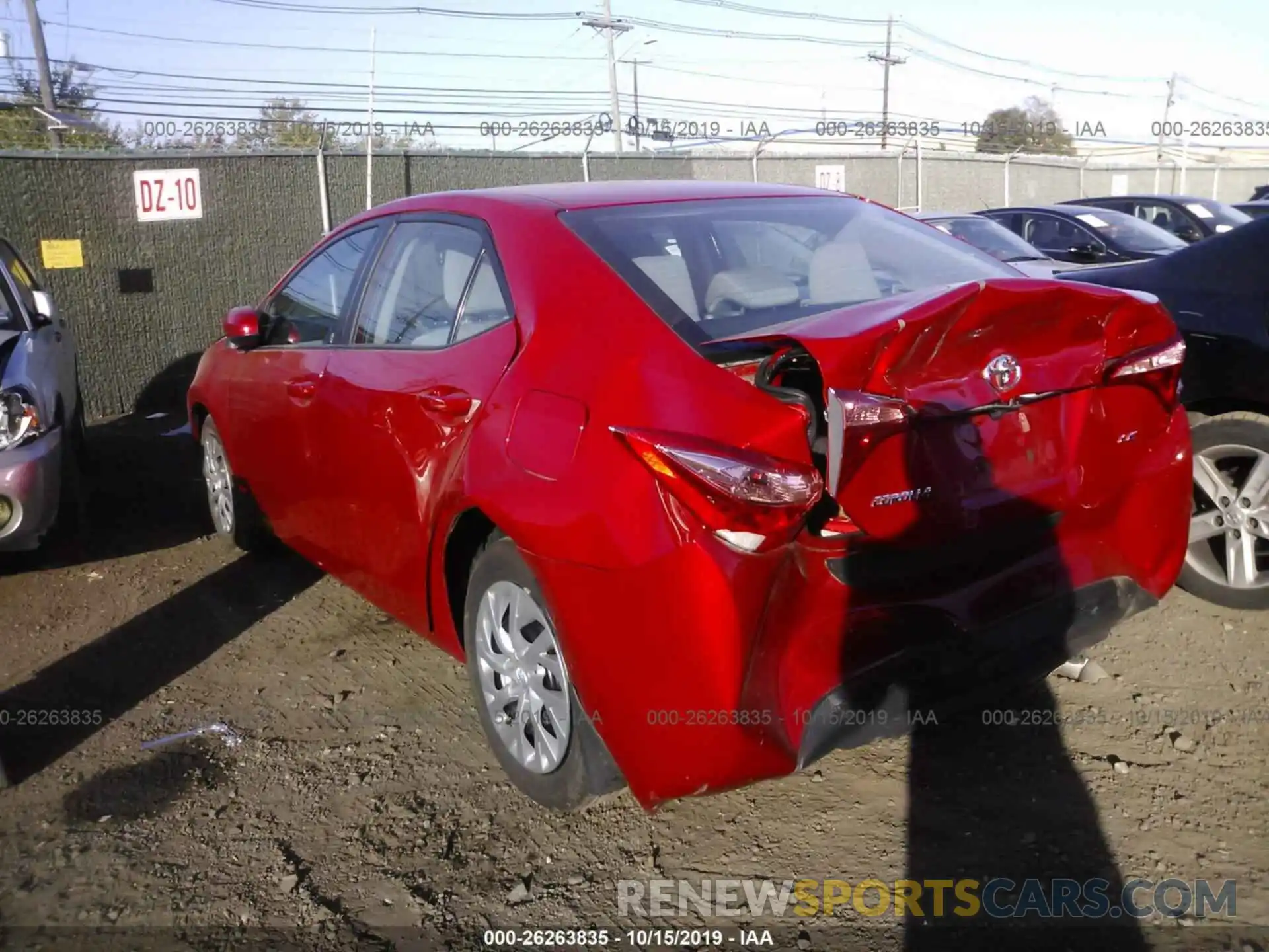 3 Photograph of a damaged car 2T1BURHE6KC223458 TOYOTA COROLLA 2019