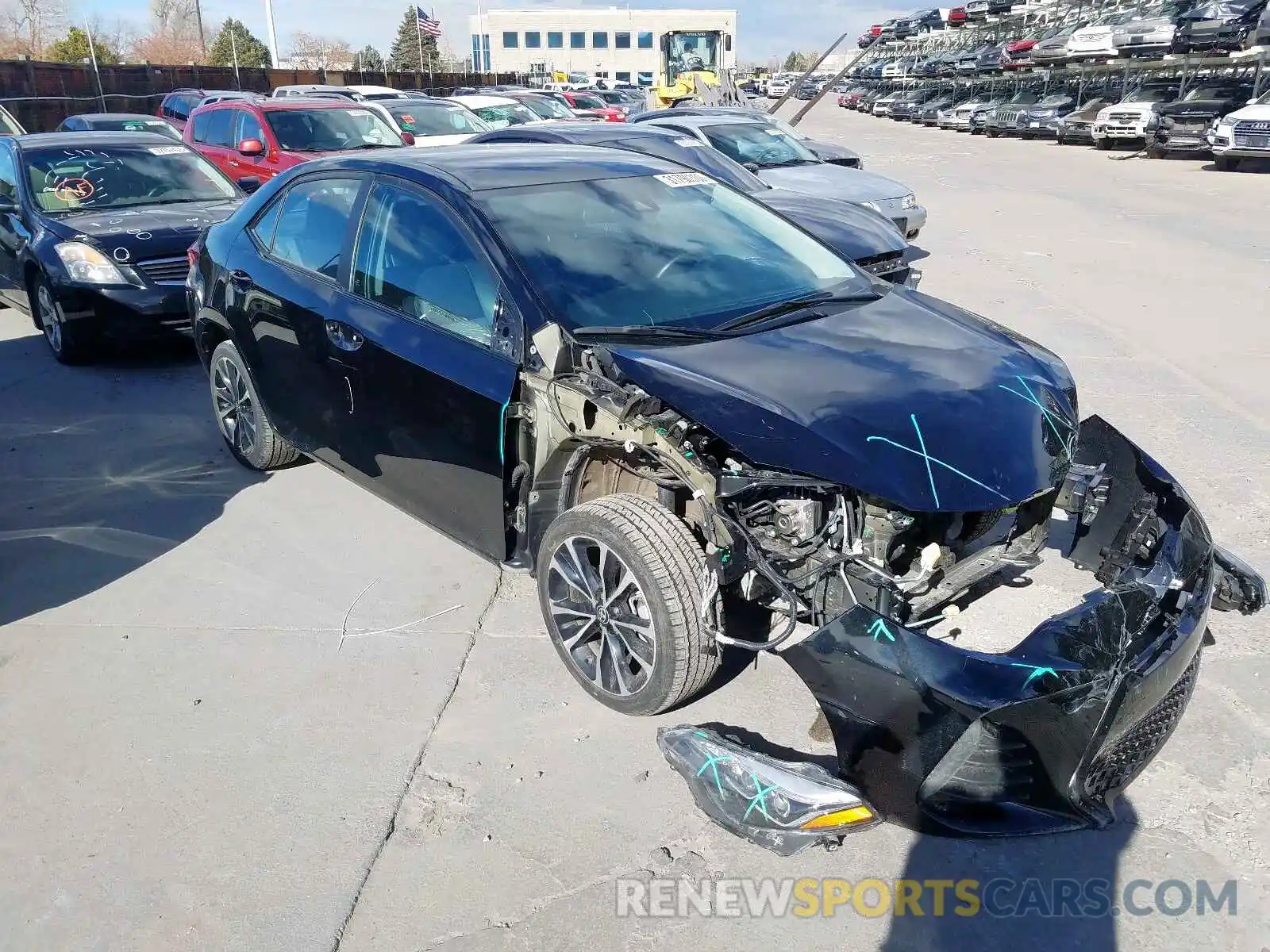 1 Photograph of a damaged car 2T1BURHE6KC223606 TOYOTA COROLLA 2019