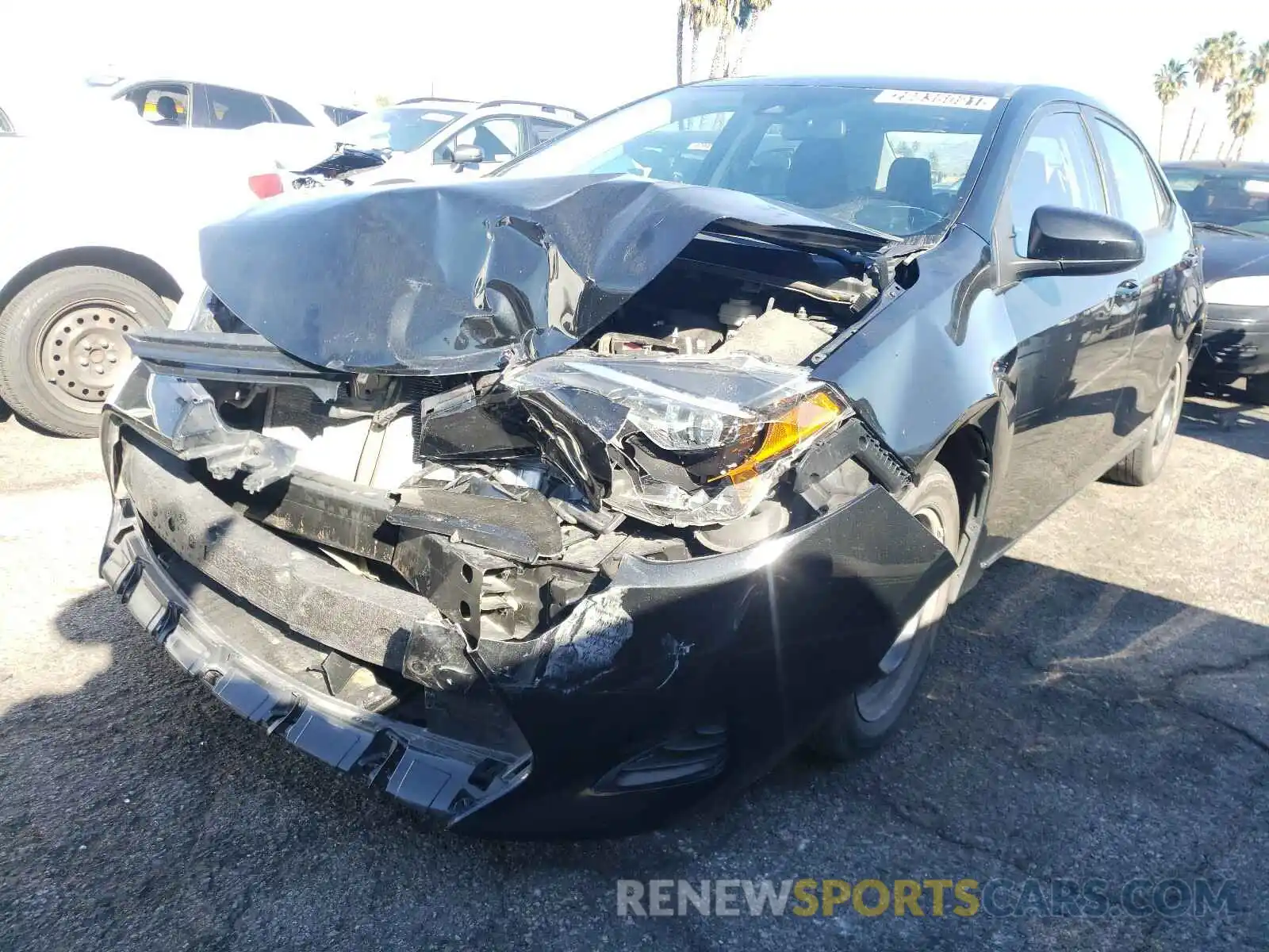 2 Photograph of a damaged car 2T1BURHE6KC223685 TOYOTA COROLLA 2019