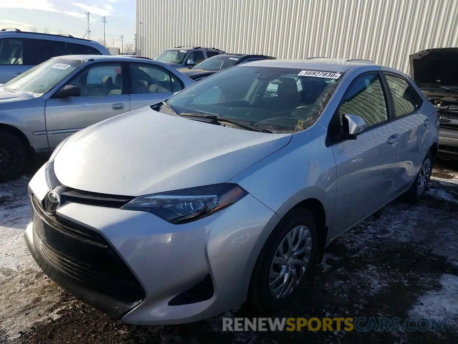 2 Photograph of a damaged car 2T1BURHE6KC223847 TOYOTA COROLLA 2019