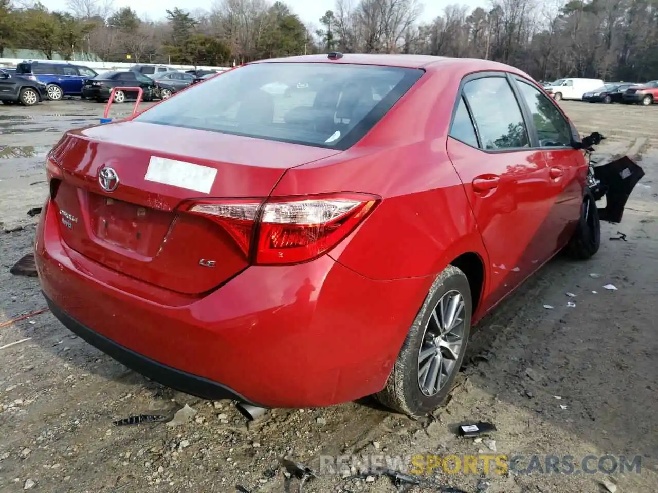 4 Photograph of a damaged car 2T1BURHE6KC224089 TOYOTA COROLLA 2019