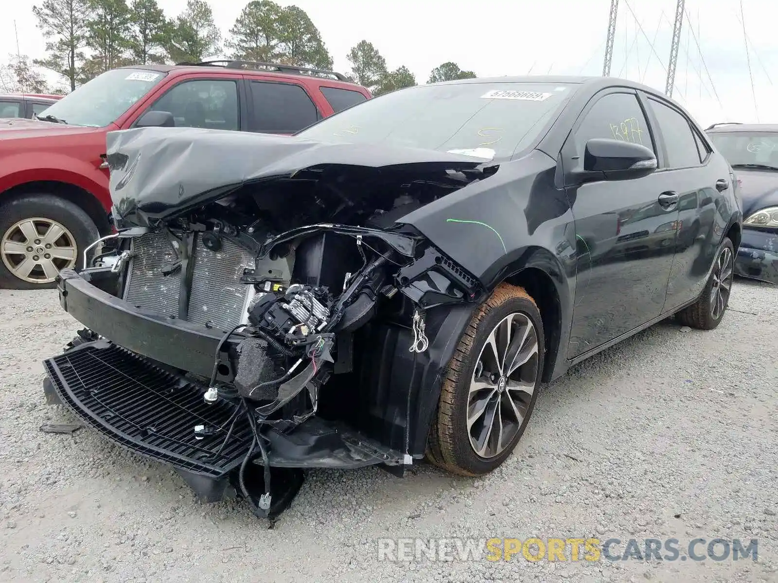 2 Photograph of a damaged car 2T1BURHE6KC224092 TOYOTA COROLLA 2019