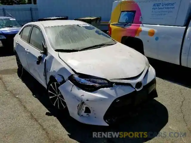 1 Photograph of a damaged car 2T1BURHE6KC224433 TOYOTA COROLLA 2019