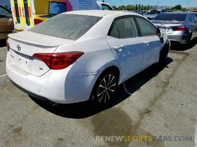 4 Photograph of a damaged car 2T1BURHE6KC224433 TOYOTA COROLLA 2019