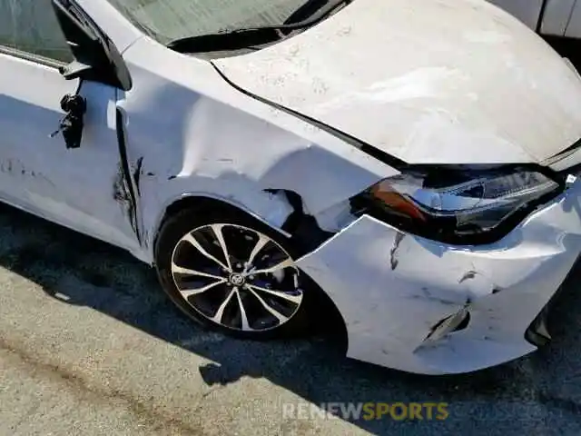 9 Photograph of a damaged car 2T1BURHE6KC224433 TOYOTA COROLLA 2019