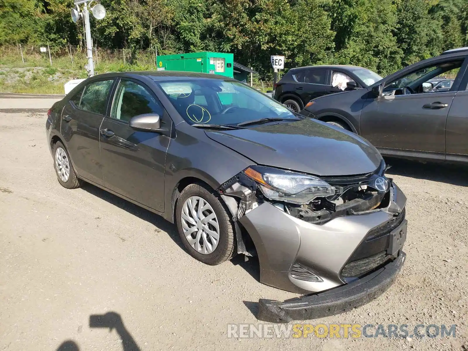 1 Photograph of a damaged car 2T1BURHE6KC224688 TOYOTA COROLLA 2019