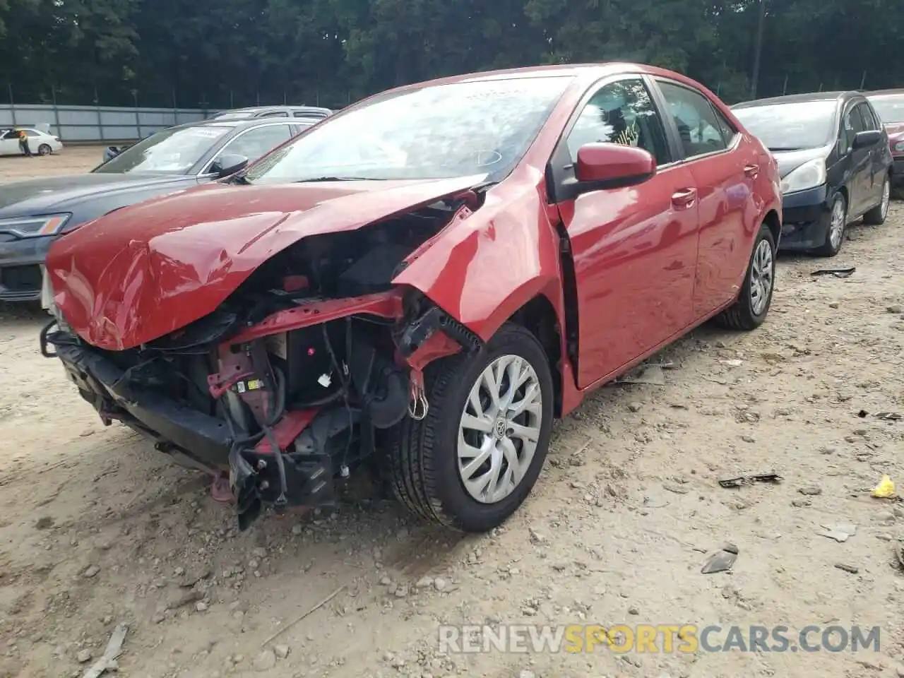 2 Photograph of a damaged car 2T1BURHE6KC224691 TOYOTA COROLLA 2019