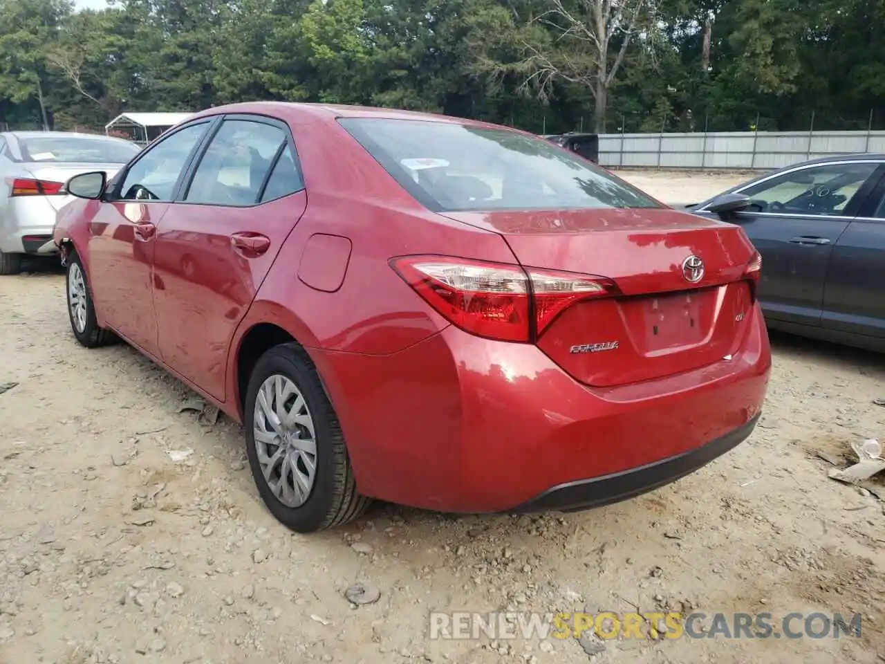 3 Photograph of a damaged car 2T1BURHE6KC224691 TOYOTA COROLLA 2019