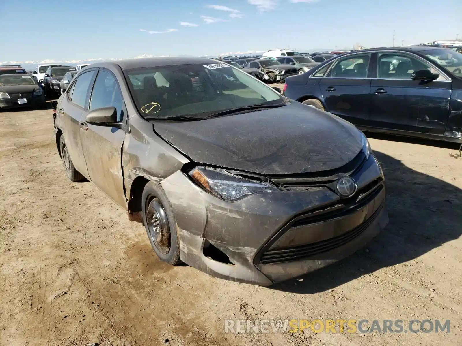 1 Photograph of a damaged car 2T1BURHE6KC224724 TOYOTA COROLLA 2019