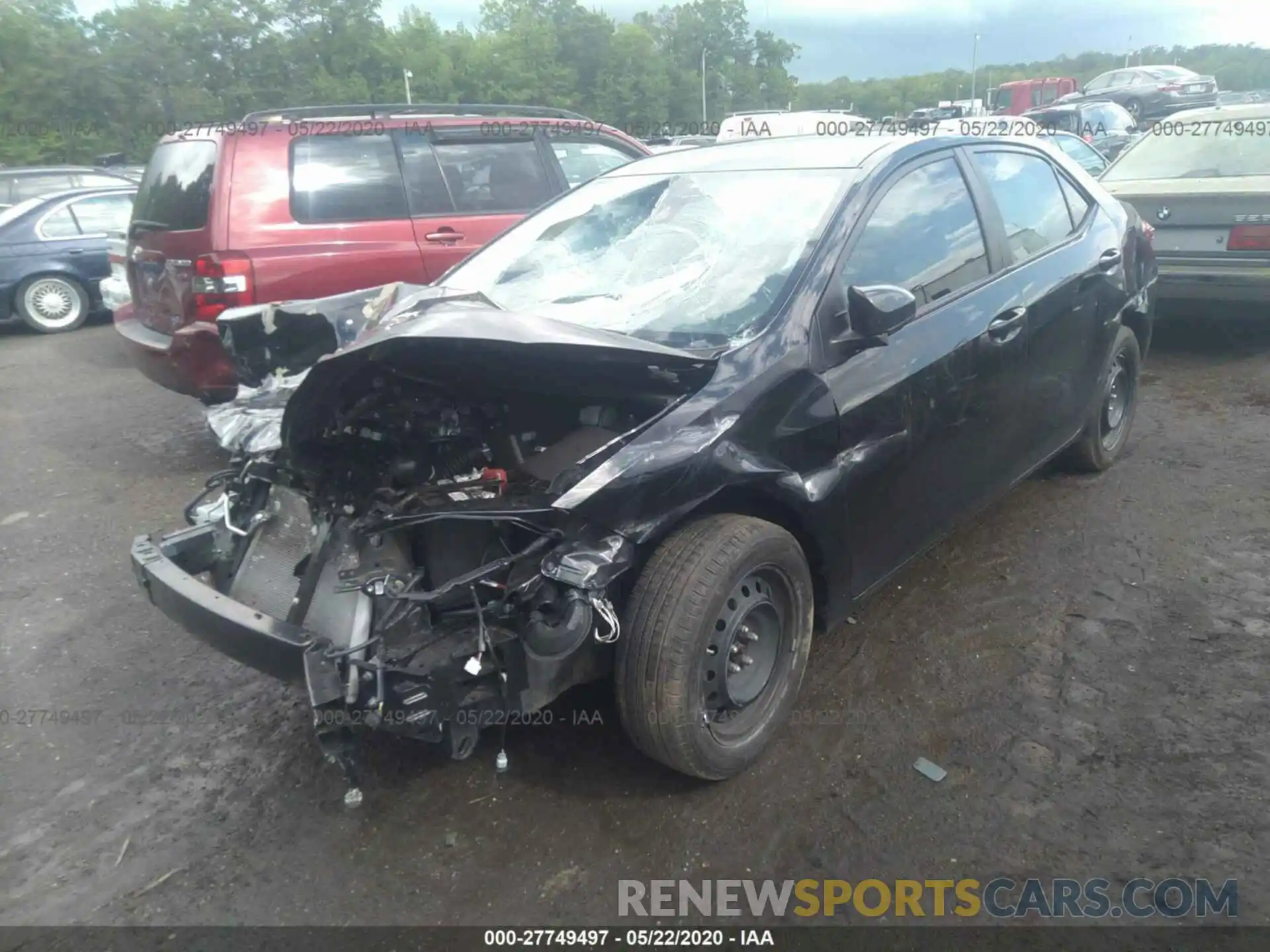 2 Photograph of a damaged car 2T1BURHE6KC224819 TOYOTA COROLLA 2019