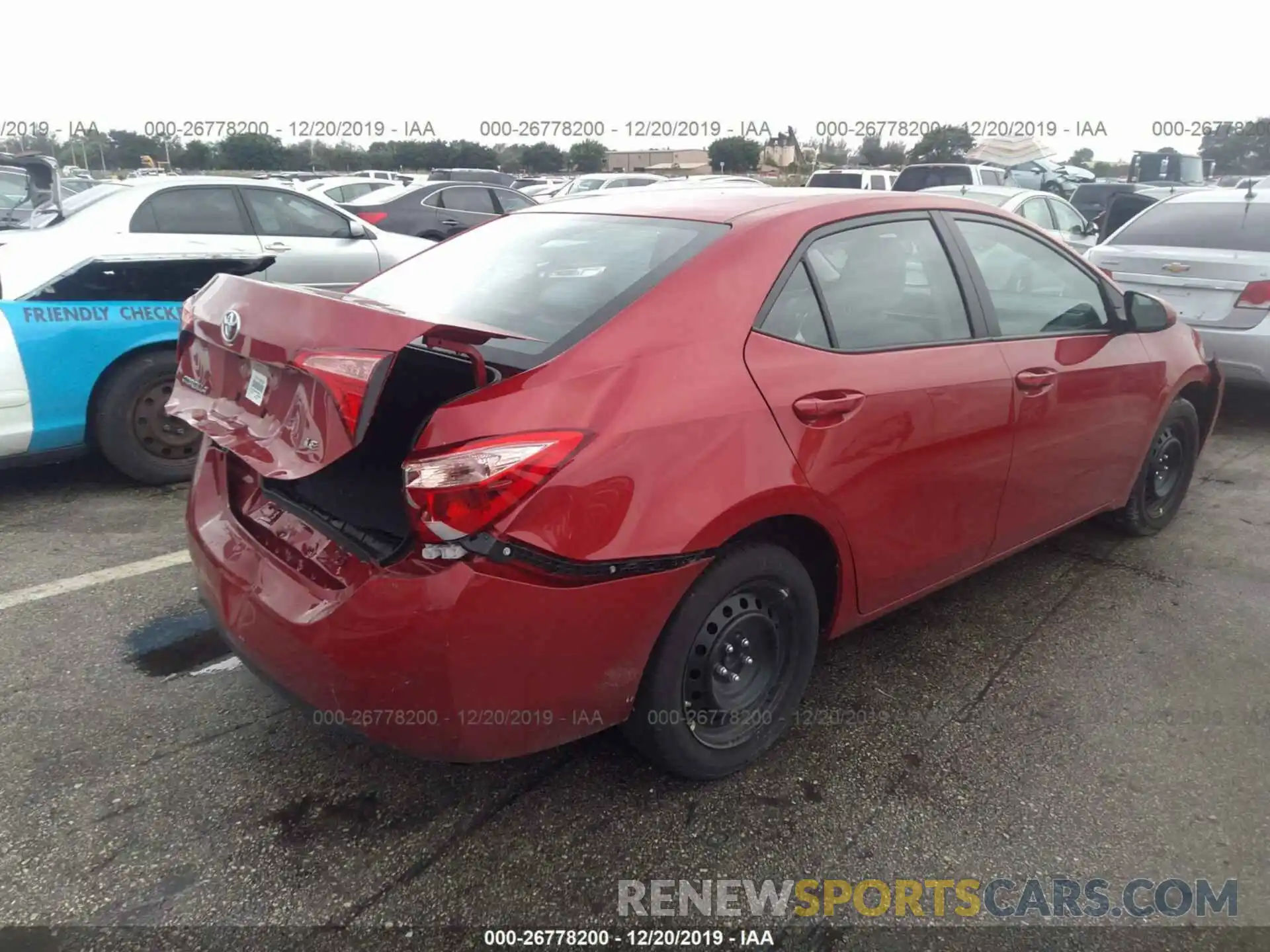 4 Photograph of a damaged car 2T1BURHE6KC224934 TOYOTA COROLLA 2019