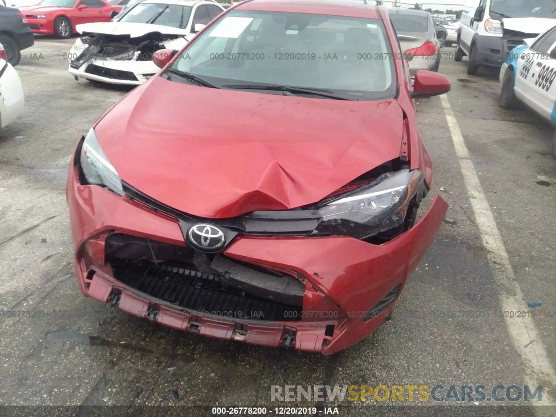 6 Photograph of a damaged car 2T1BURHE6KC224934 TOYOTA COROLLA 2019