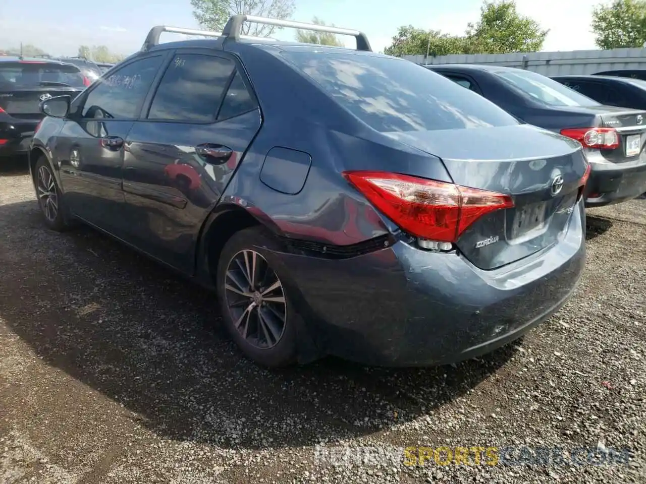 3 Фотография поврежденного автомобиля 2T1BURHE6KC225355 TOYOTA COROLLA 2019