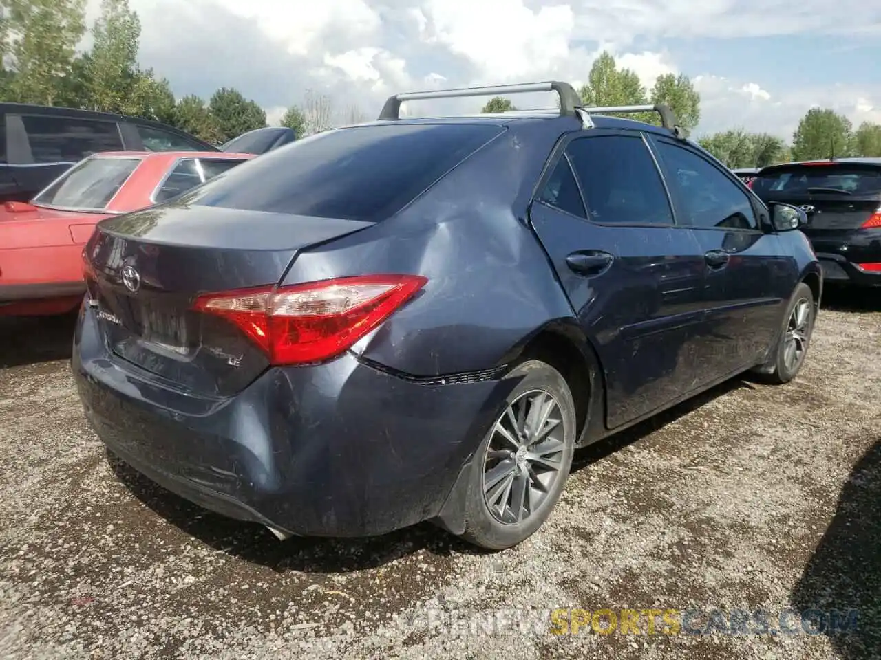 4 Фотография поврежденного автомобиля 2T1BURHE6KC225355 TOYOTA COROLLA 2019