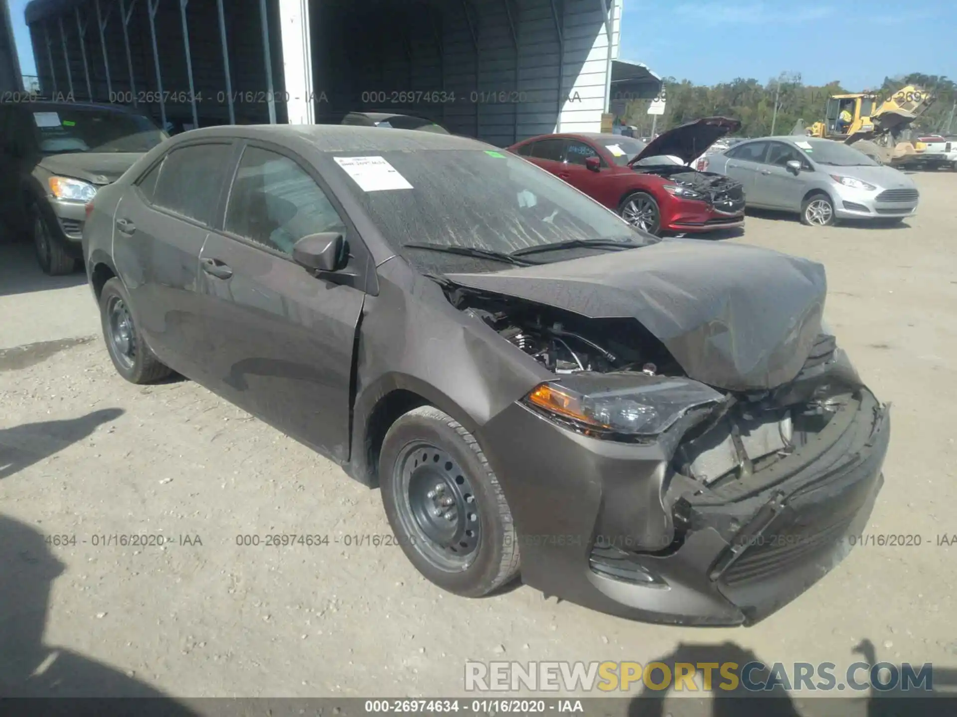 1 Photograph of a damaged car 2T1BURHE6KC225730 TOYOTA COROLLA 2019