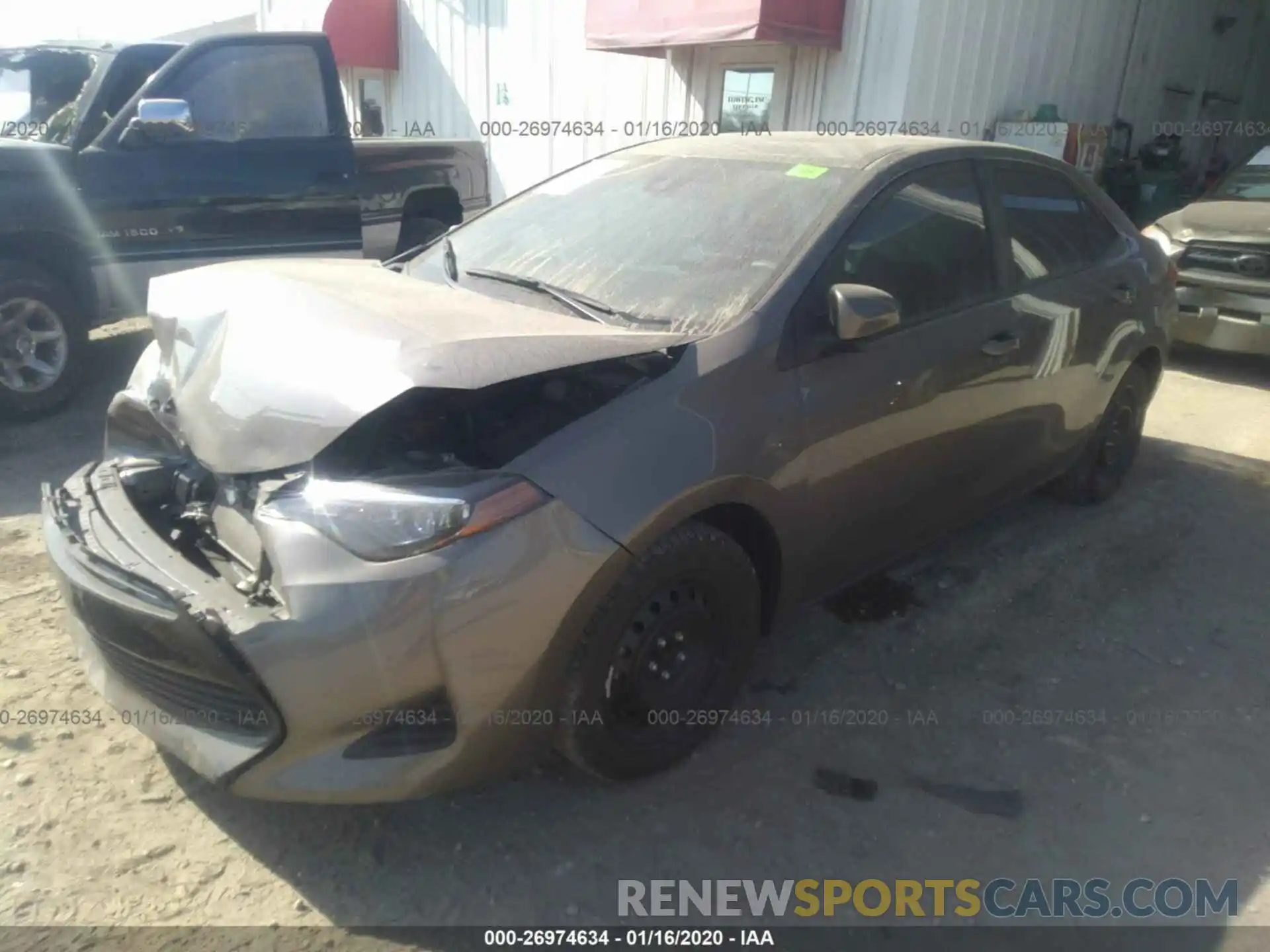 2 Photograph of a damaged car 2T1BURHE6KC225730 TOYOTA COROLLA 2019