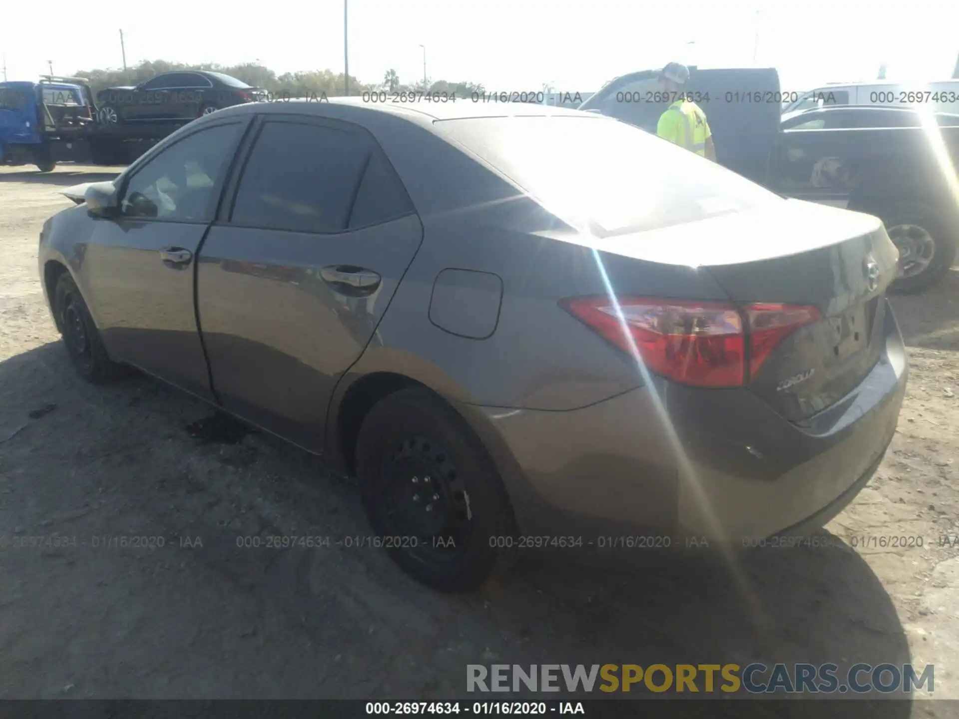 3 Photograph of a damaged car 2T1BURHE6KC225730 TOYOTA COROLLA 2019