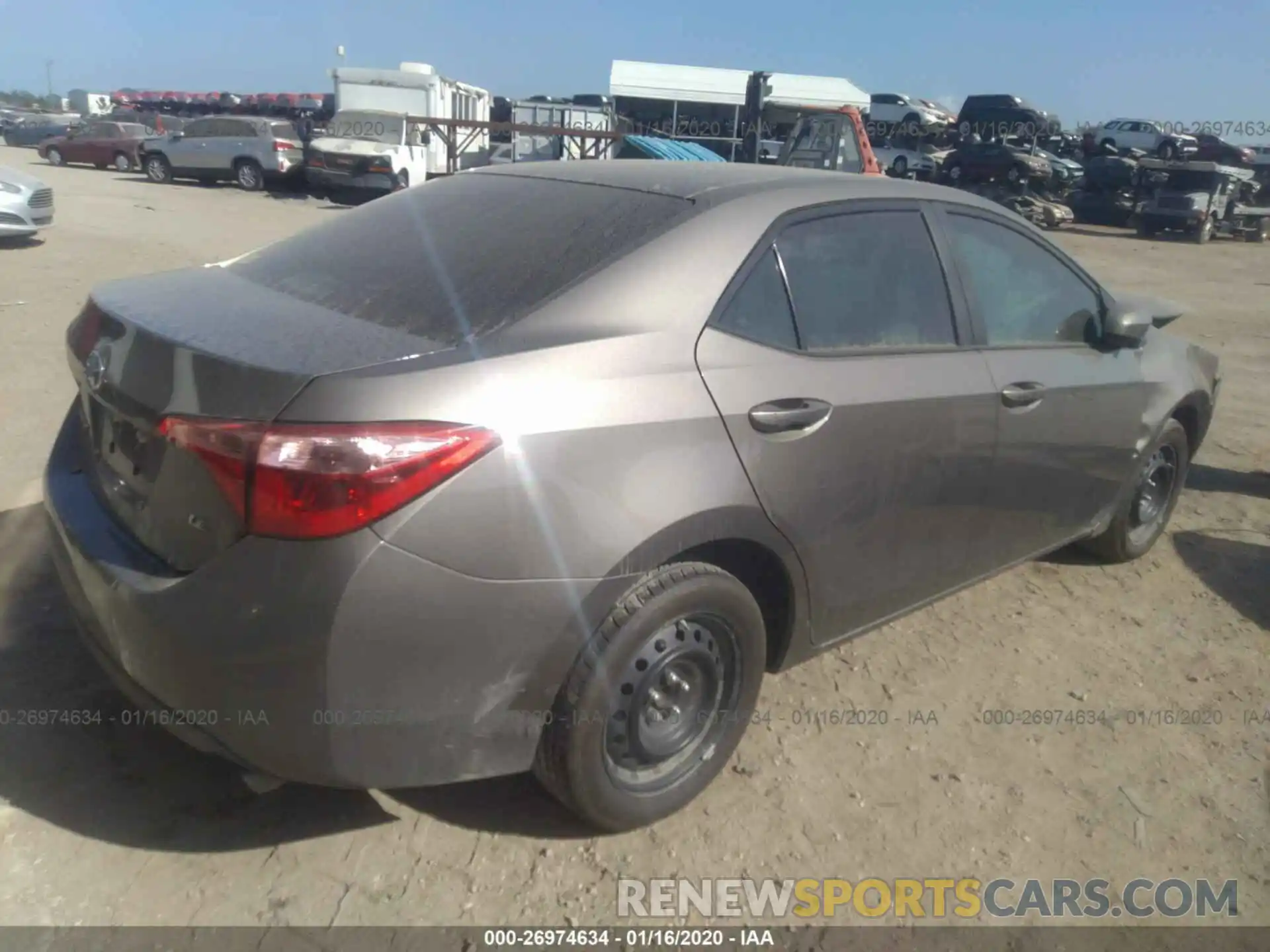 4 Photograph of a damaged car 2T1BURHE6KC225730 TOYOTA COROLLA 2019