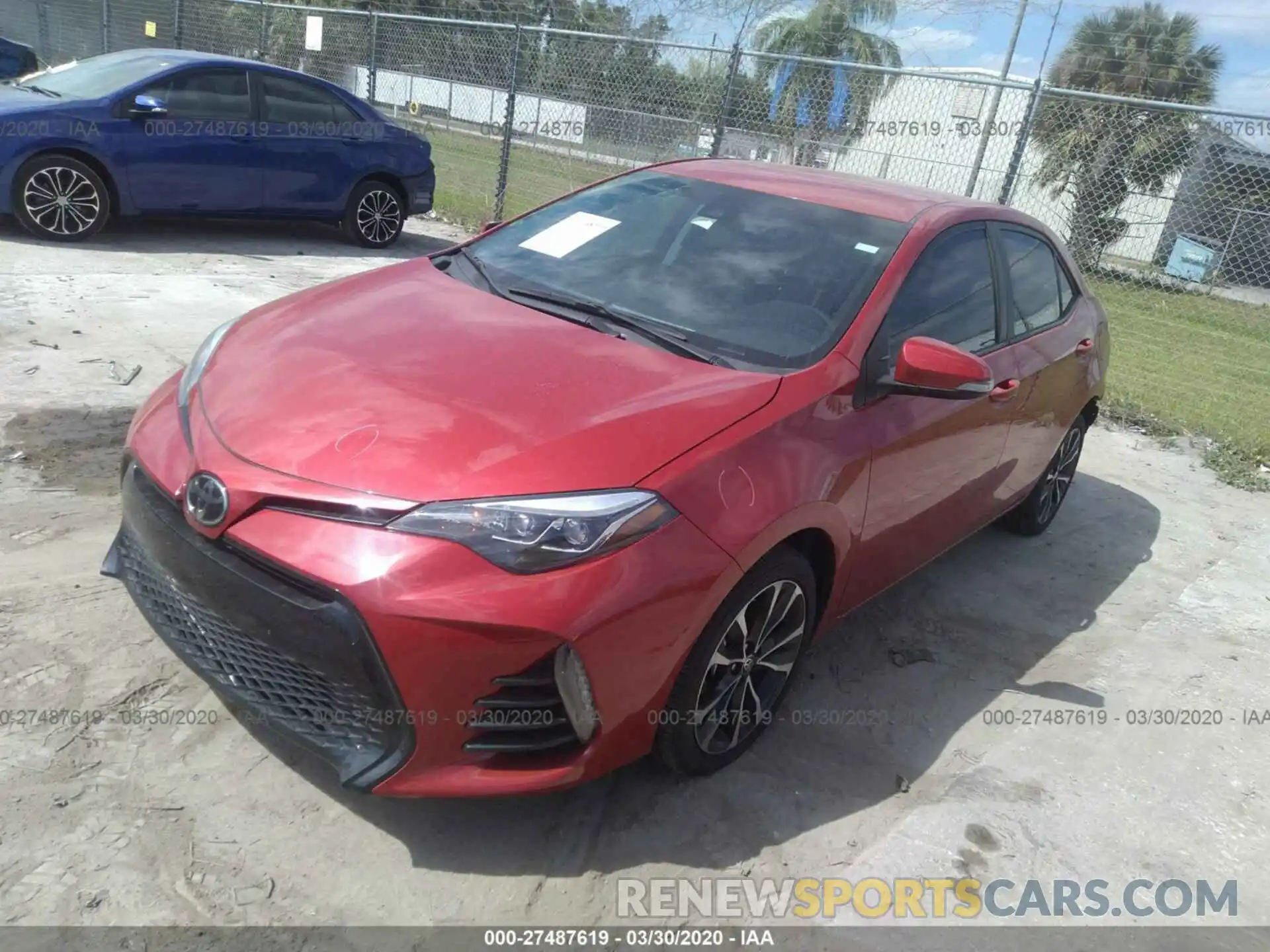 2 Photograph of a damaged car 2T1BURHE6KC226005 TOYOTA COROLLA 2019