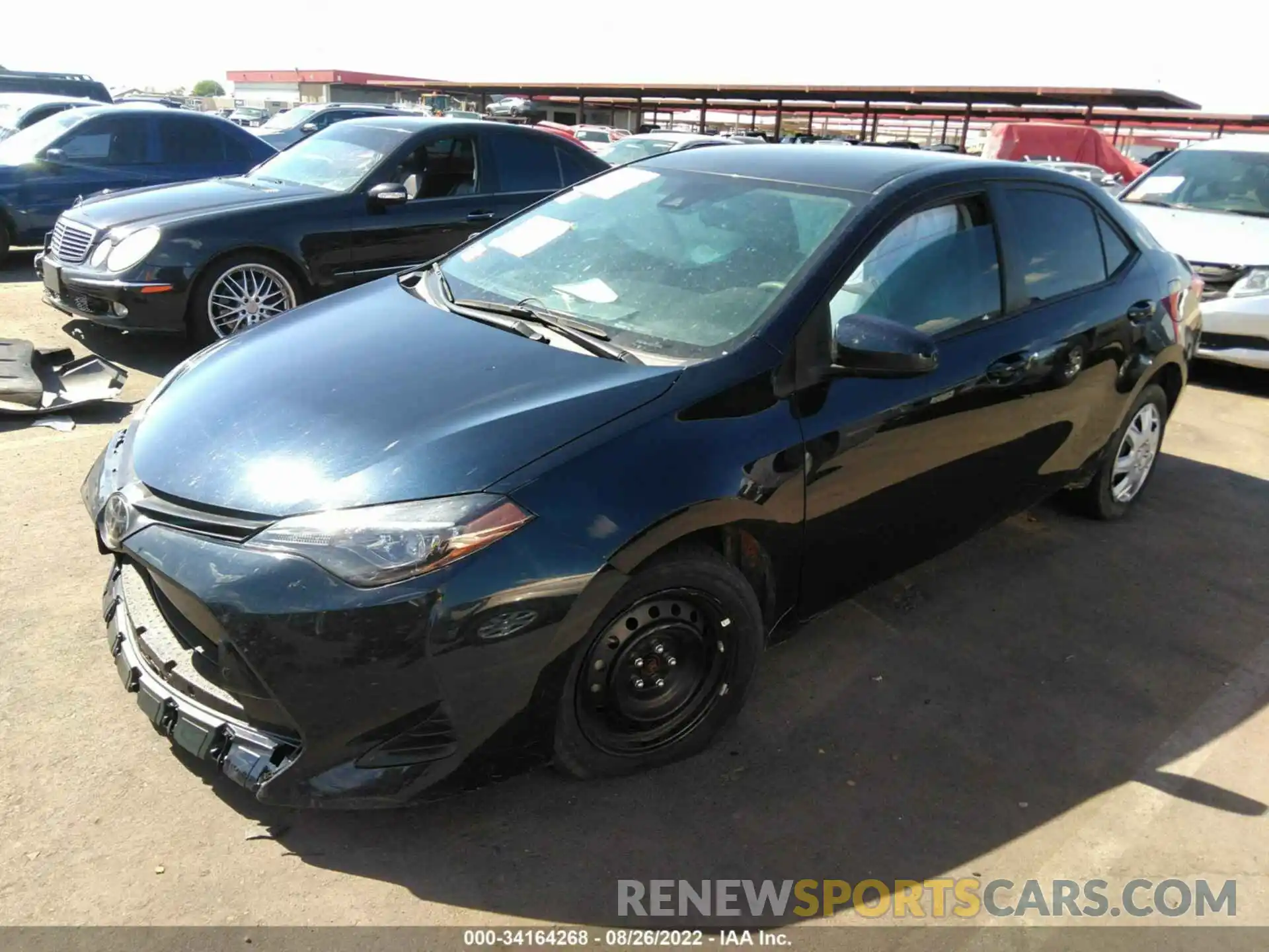 2 Photograph of a damaged car 2T1BURHE6KC226554 TOYOTA COROLLA 2019