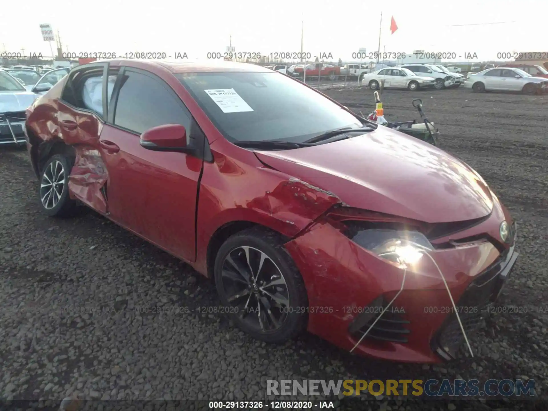 1 Photograph of a damaged car 2T1BURHE6KC226750 TOYOTA COROLLA 2019