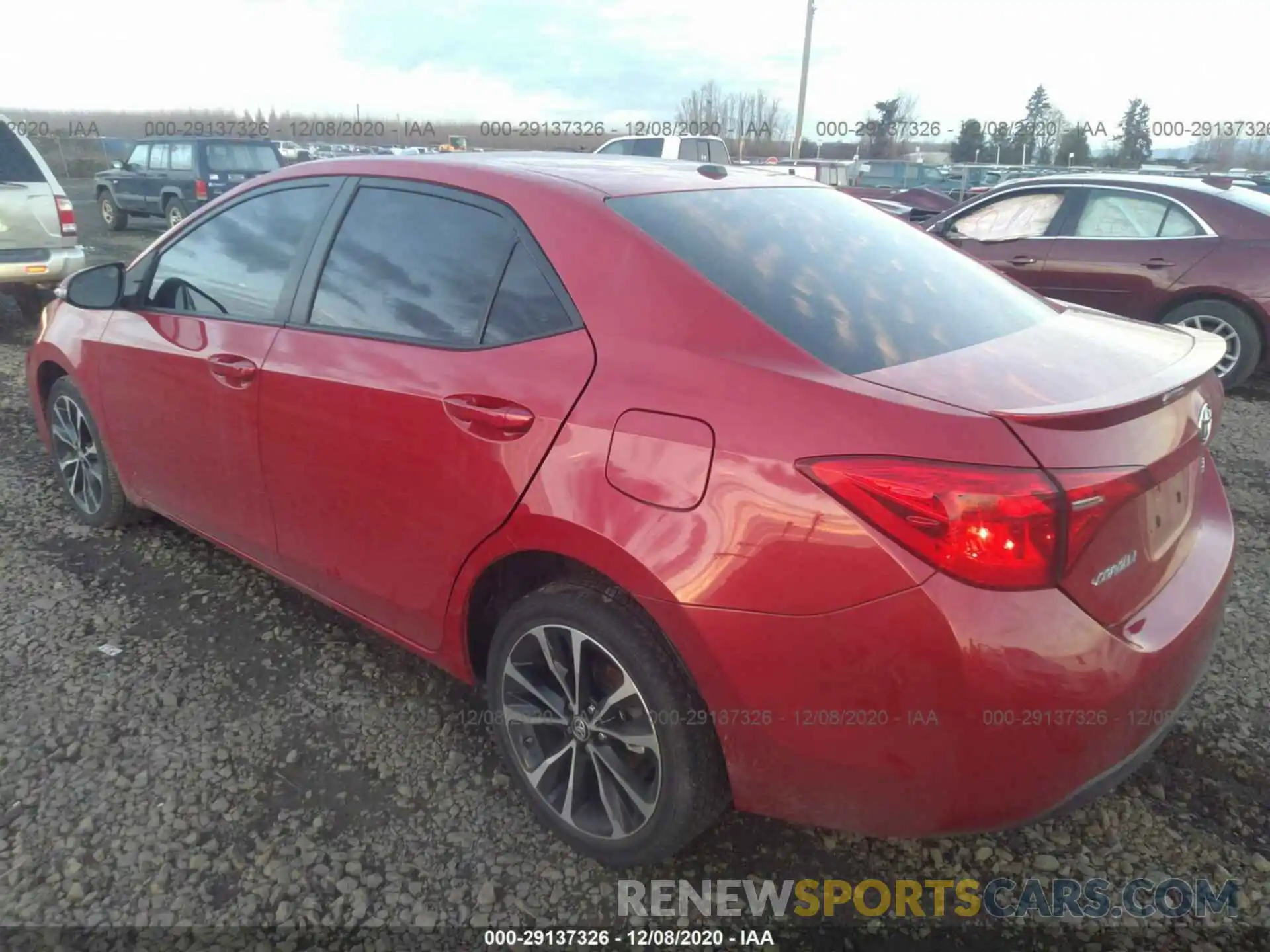 3 Photograph of a damaged car 2T1BURHE6KC226750 TOYOTA COROLLA 2019