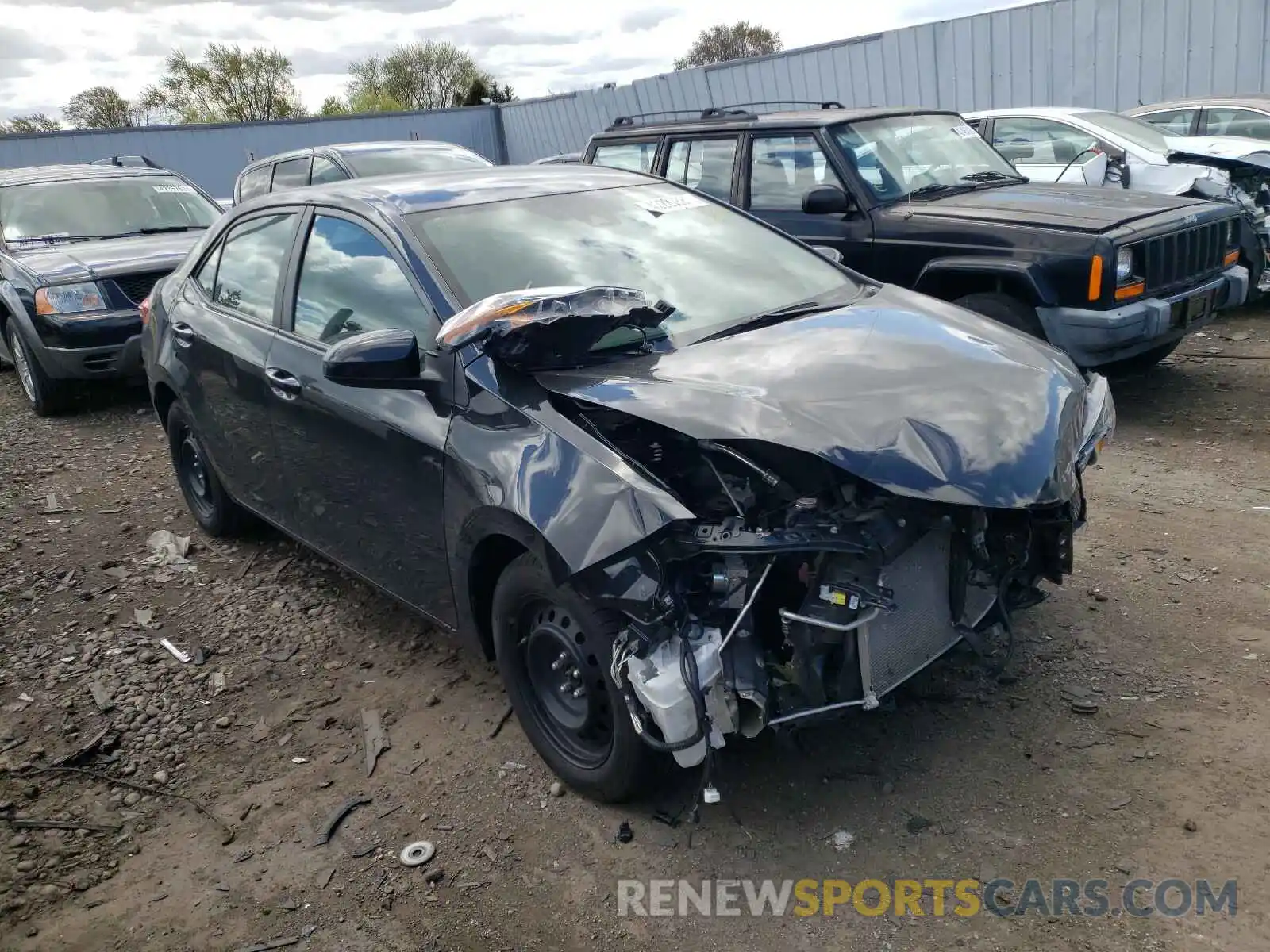 1 Photograph of a damaged car 2T1BURHE6KC227395 TOYOTA COROLLA 2019